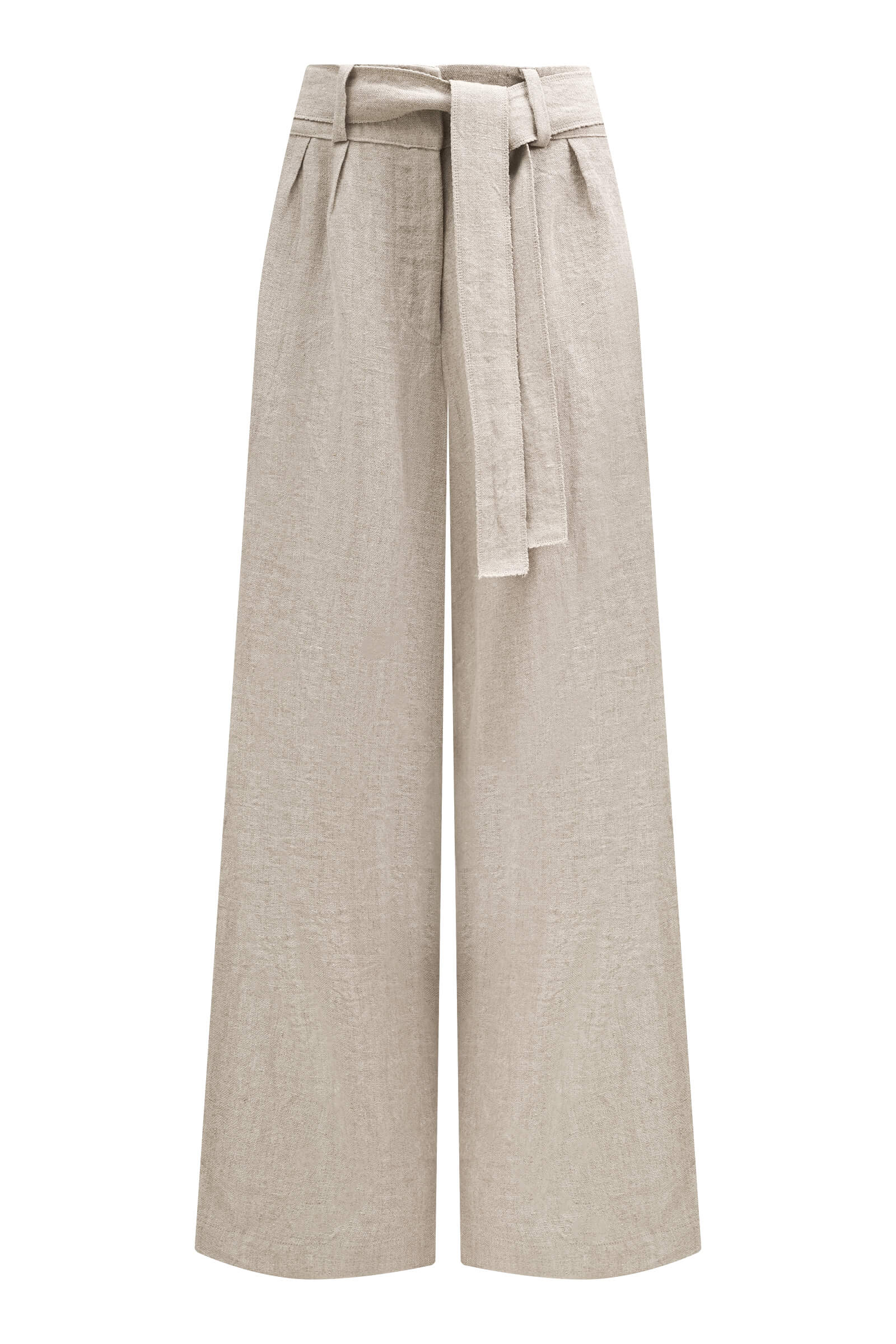 Льняные брюки со съемным поясом Shan 