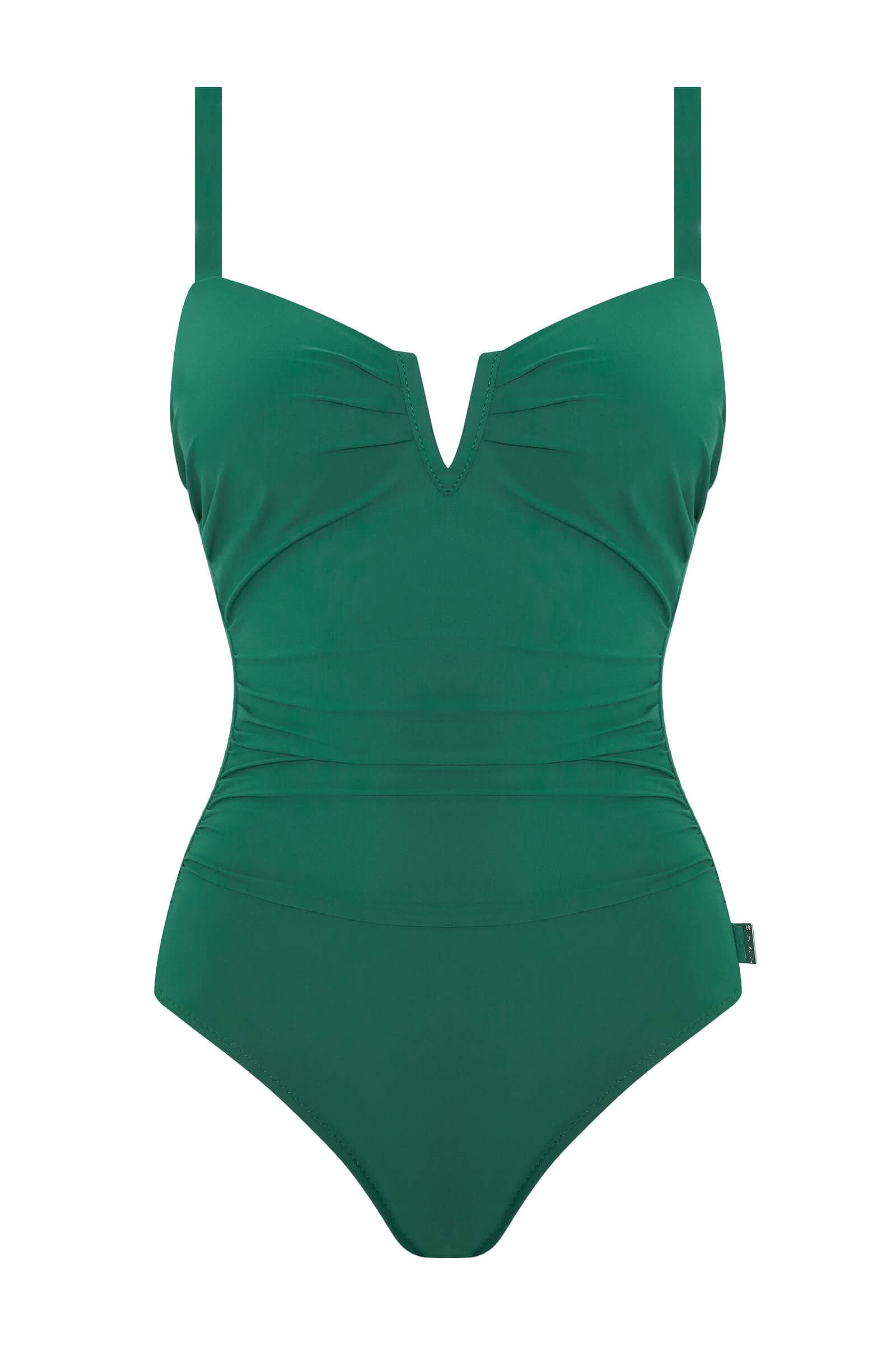 Слитный купальник с V-образной косточкой-разделителем Shan 