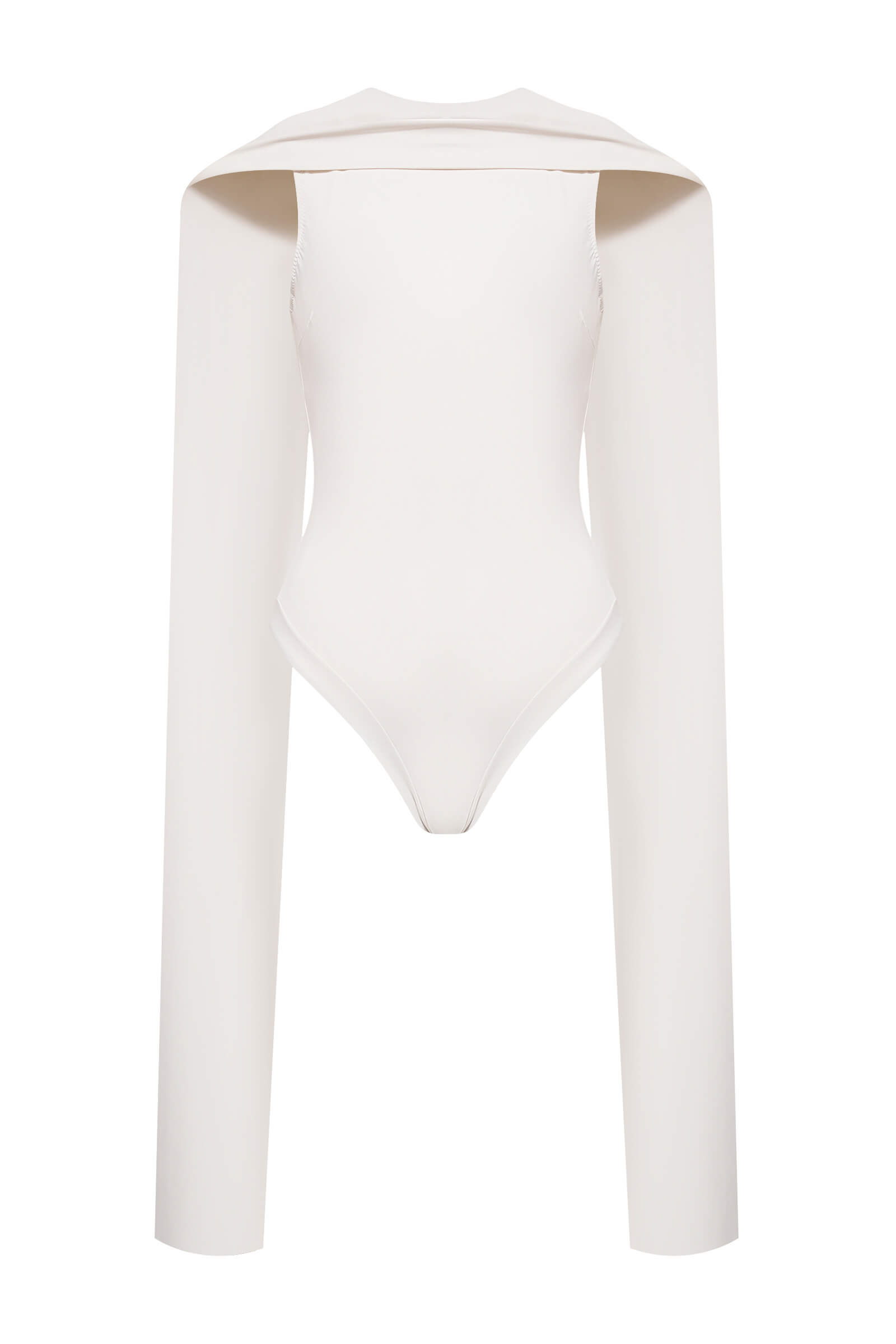 Слитный купальник с воротником-аскот Shan 