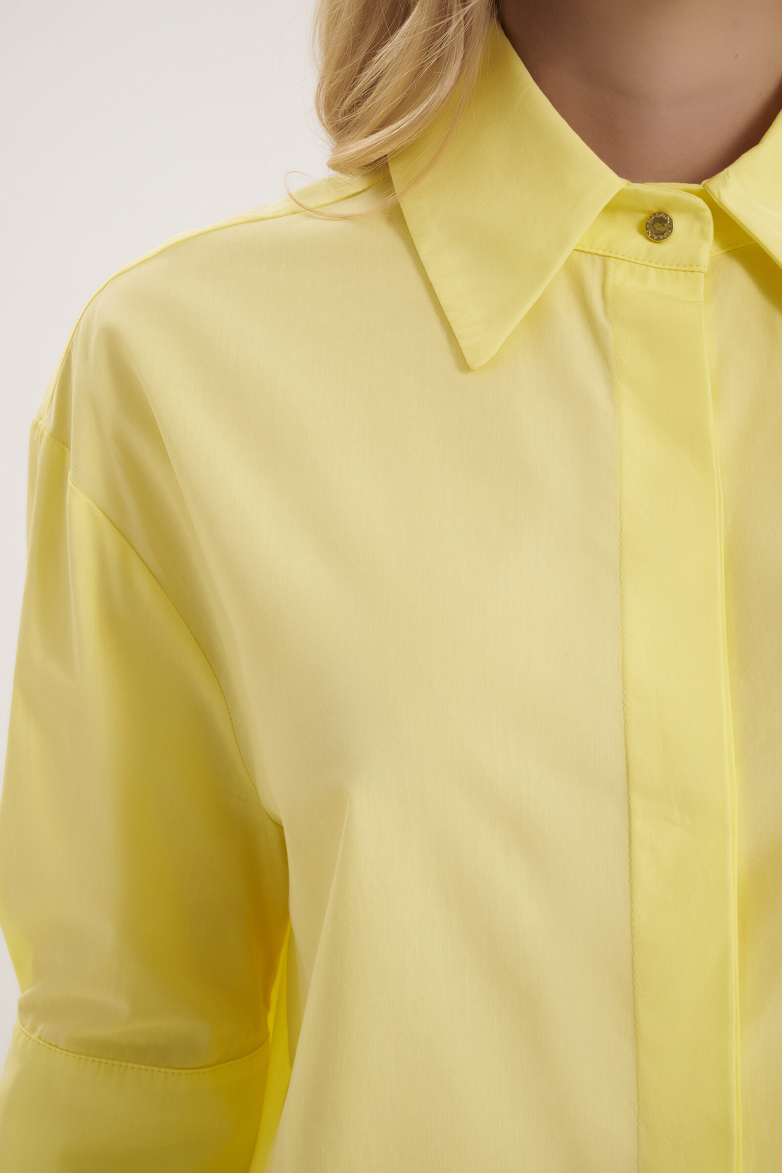 Рубашка из 100% хлопкового поплина Shan 