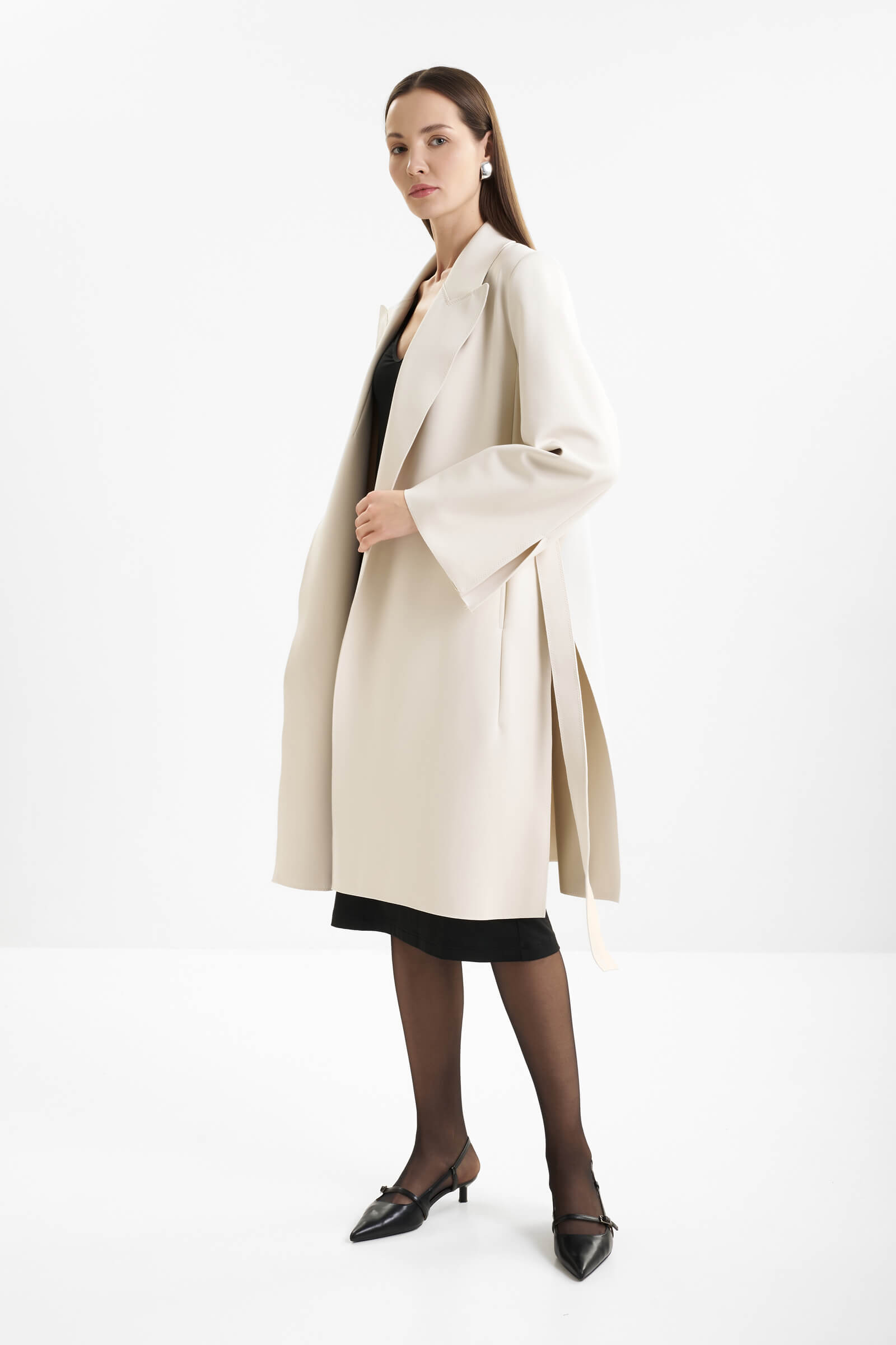 Пальто-халат с поясом Shan 