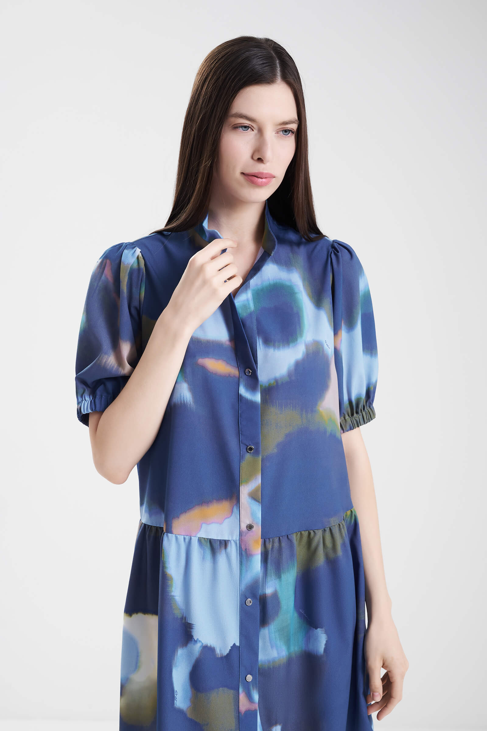 Платье с воротником-стойкой Shan 