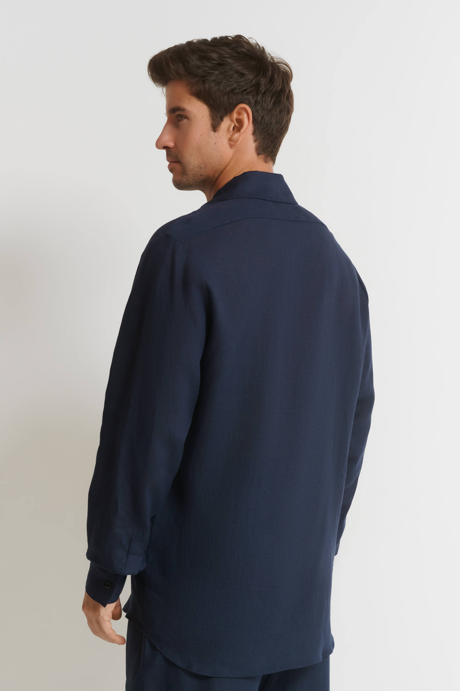 Льняная рубашка с длинным рукавом Shan 