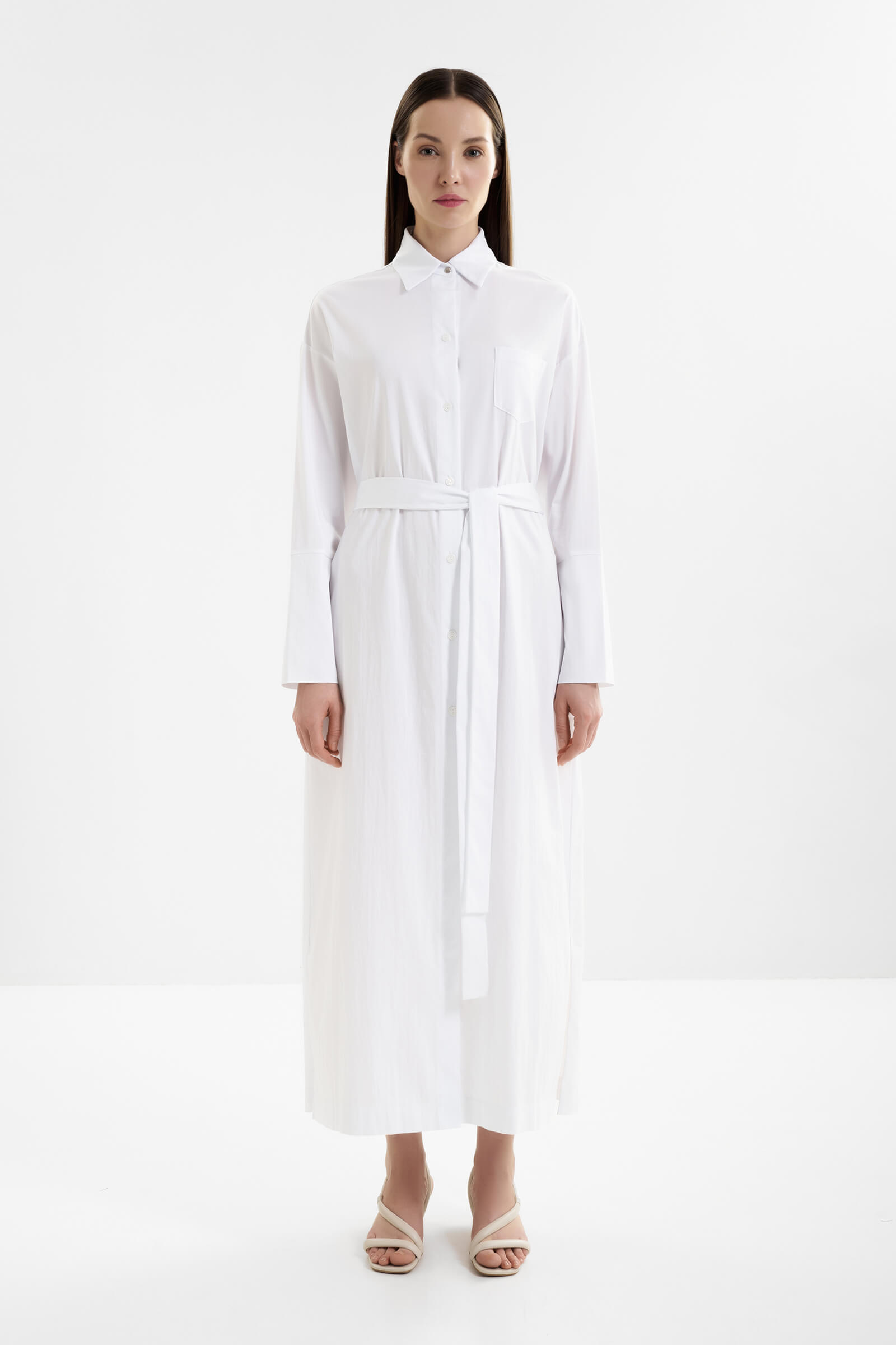 Хлопковое платье-рубашка Shan 