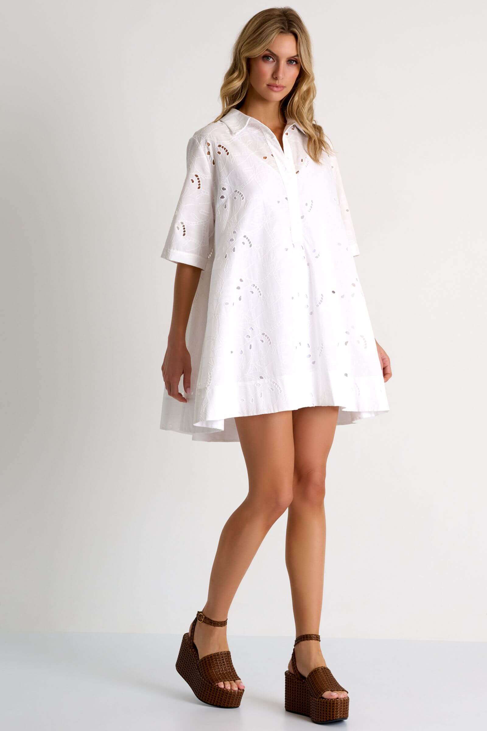 Короткое платье свободного кроя Shan 