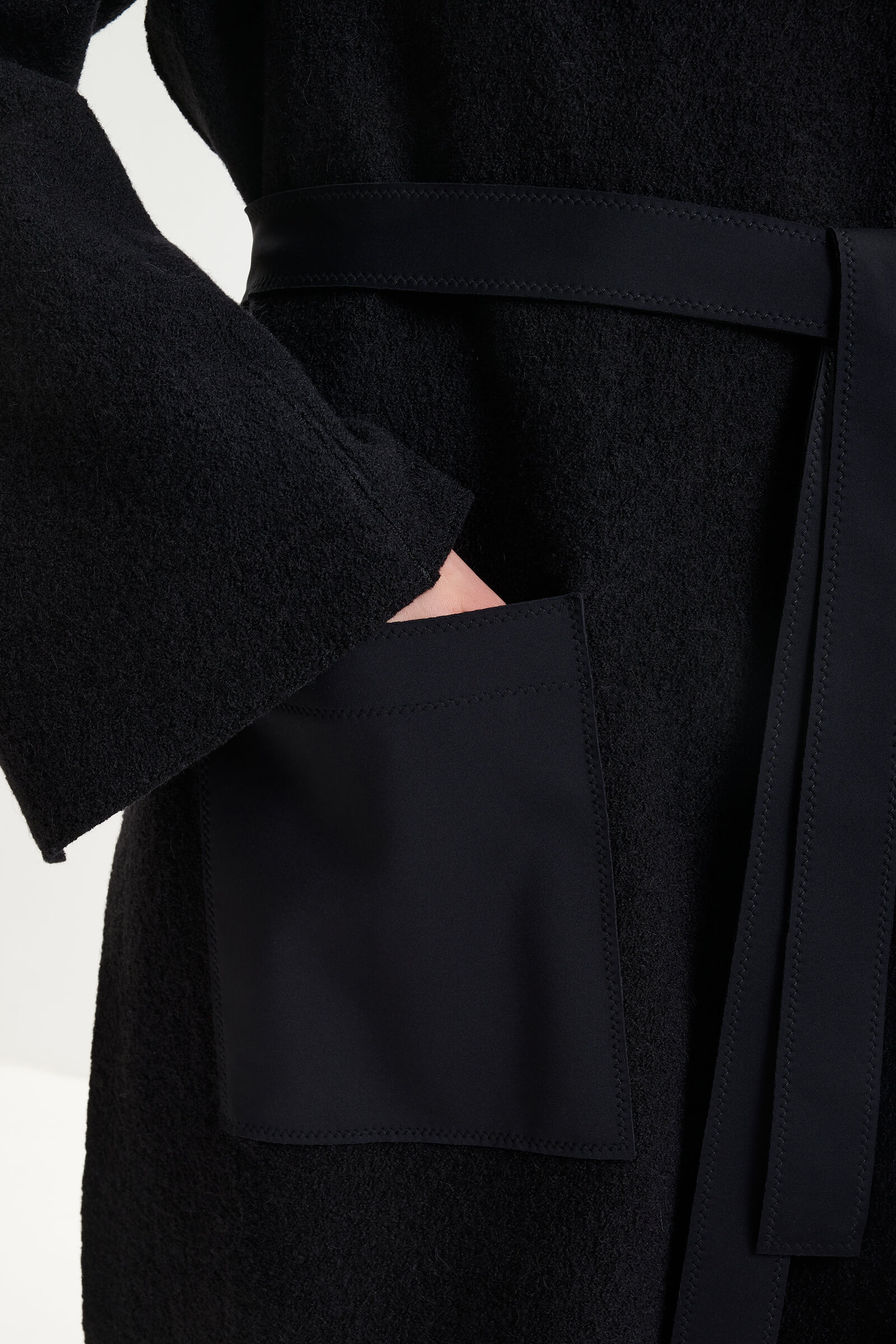 Шерстяное пальто с поясом Shan 