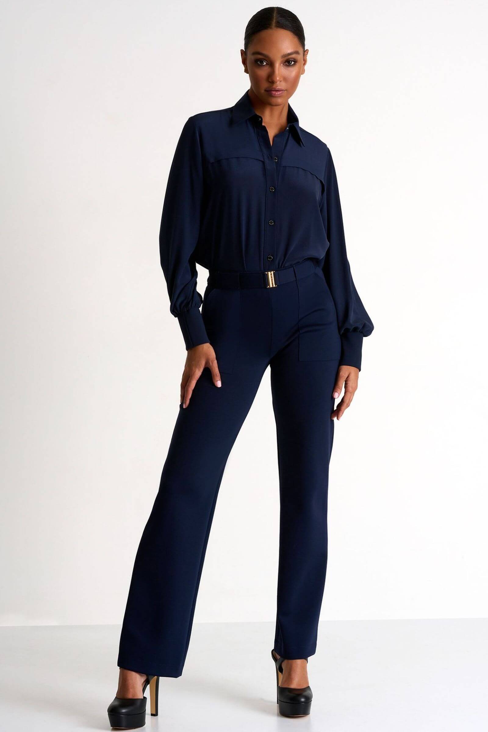 Брюки с накладными карманами Shan 