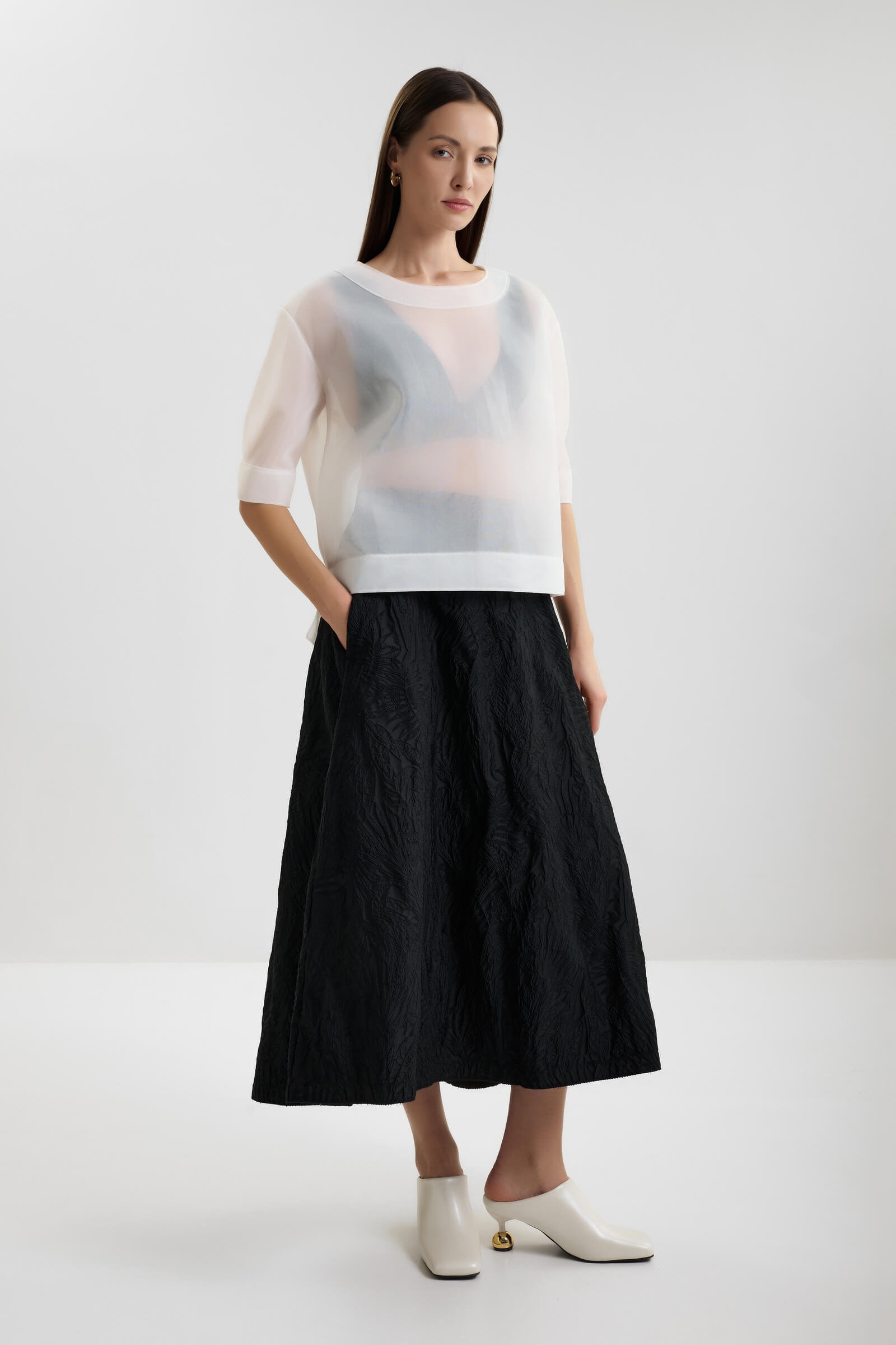 Полупрозрачная блузка Shan 