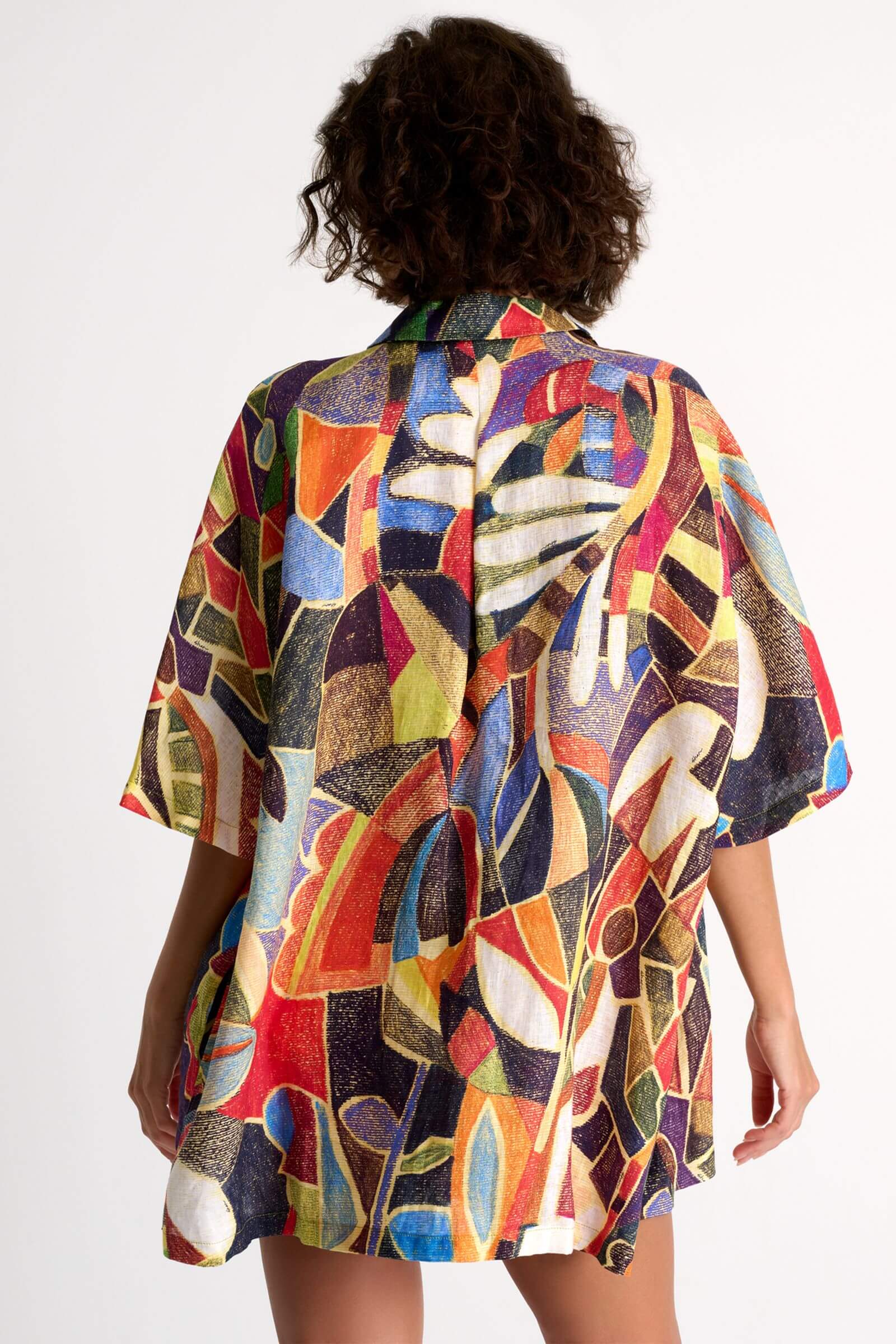 Льняная рубашка с рукавом до локтя Shan 