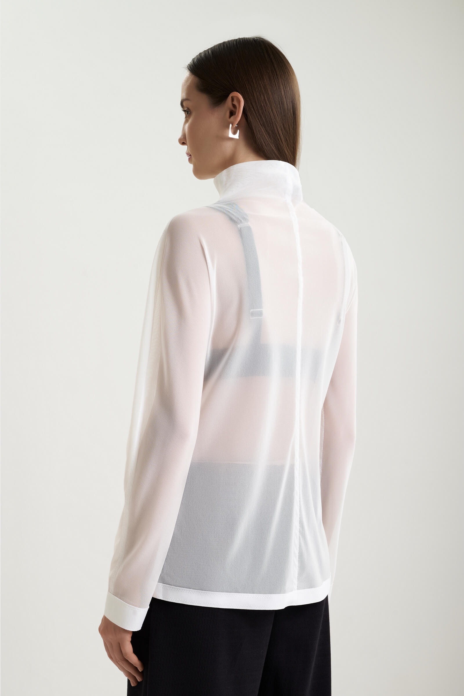 Полупрозрачная водолазка с длинным рукавом Shan 