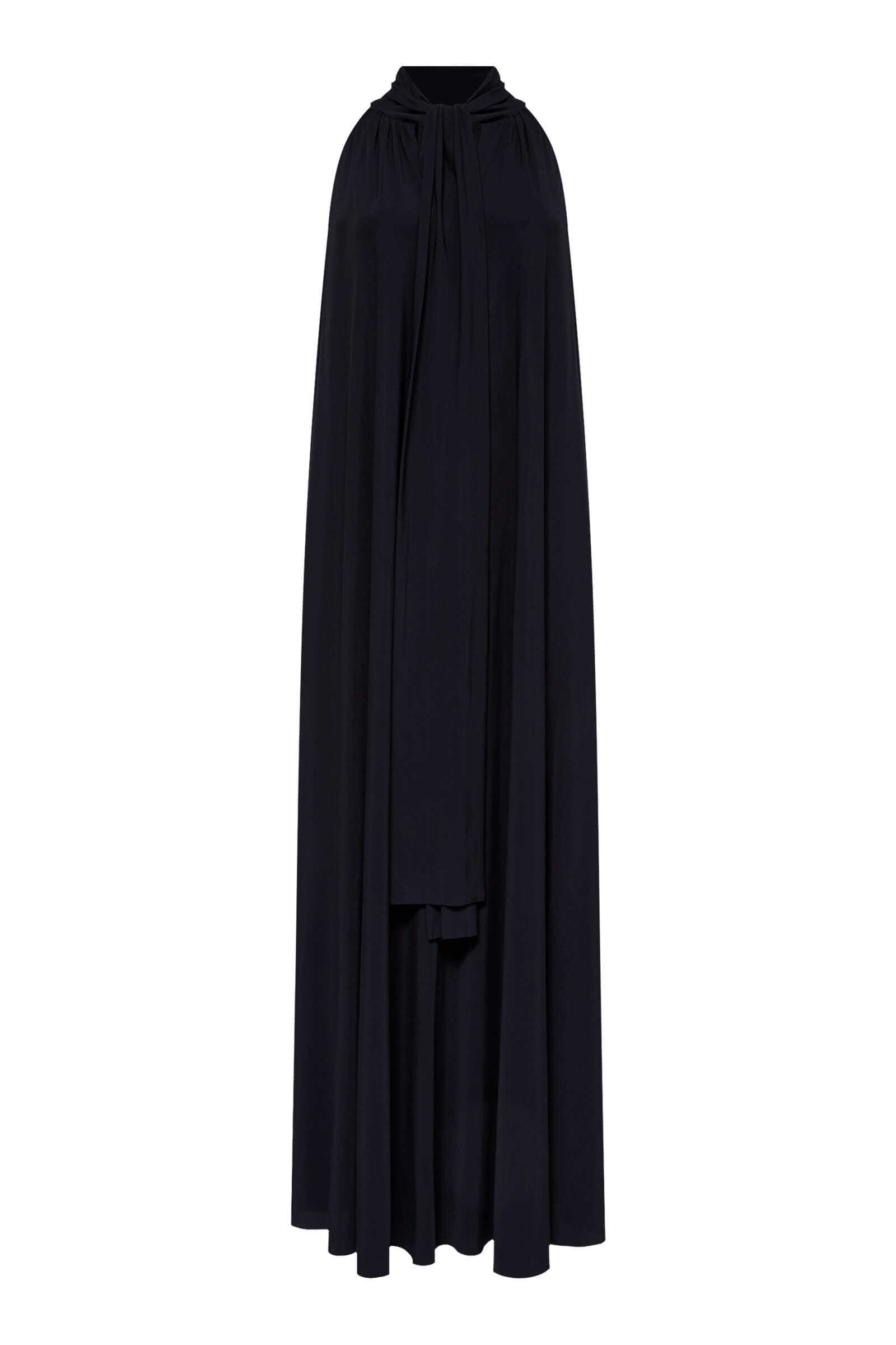 Платье макси с воротником-аскот Shan 