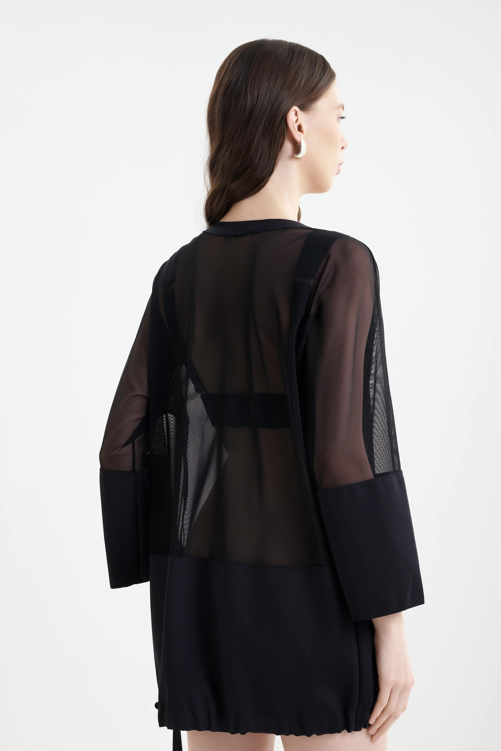 Полупрозрачная туника с кулиской Shan 