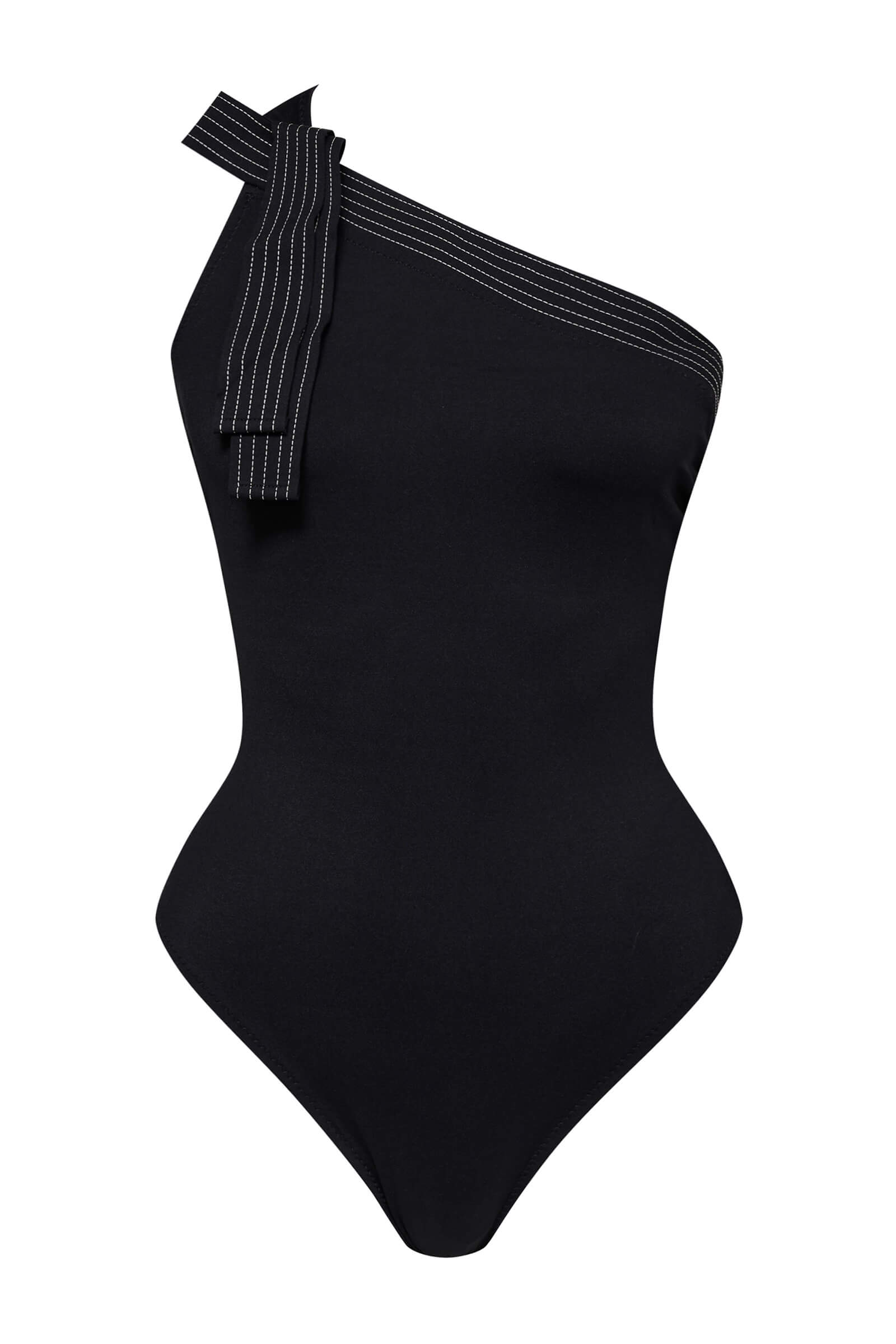 Асимметричный слитный купальник Shan 