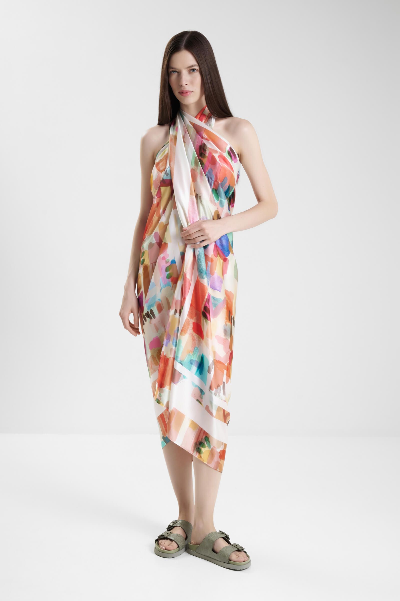 Шелковое парео Shan 