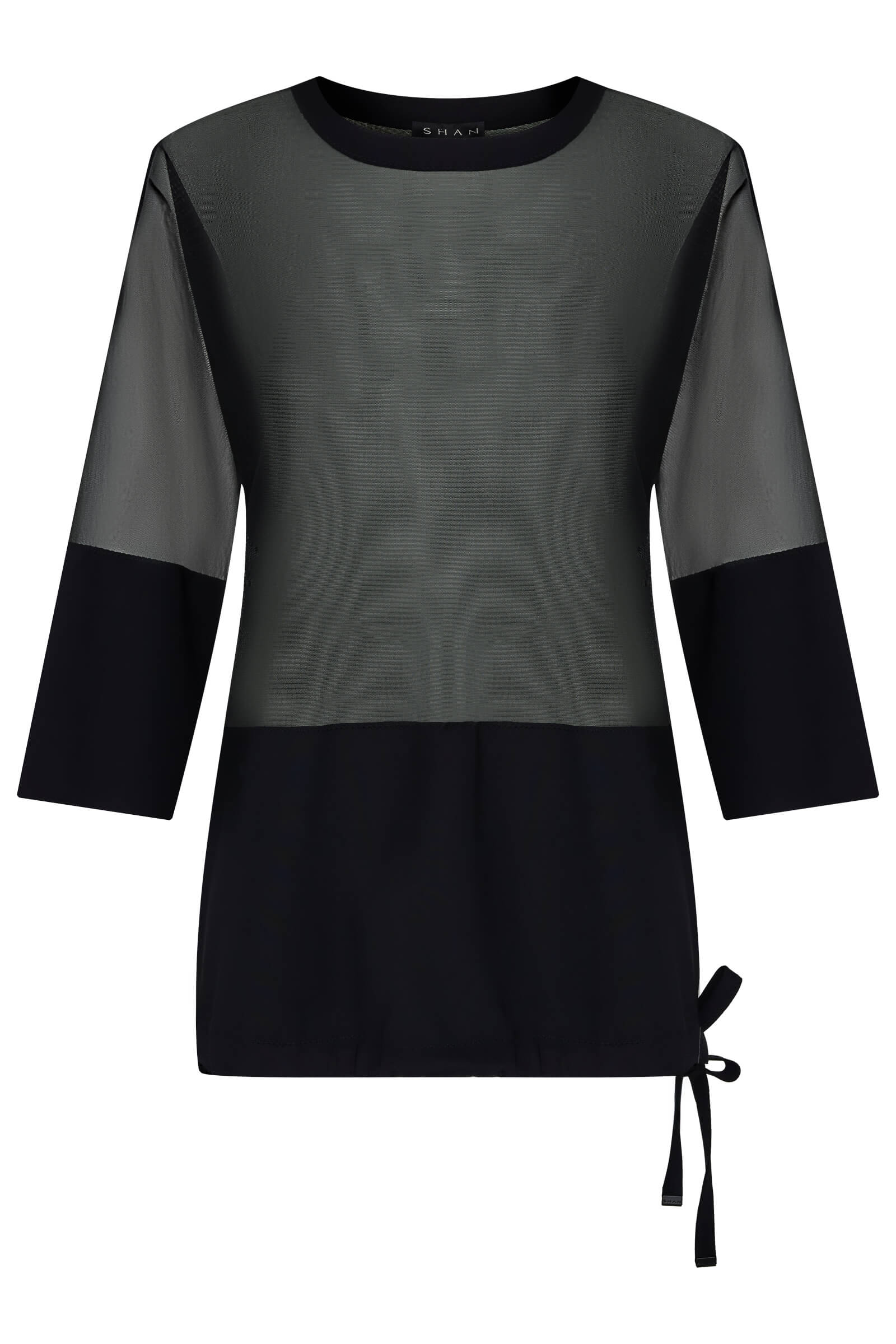 Полупрозрачная туника с кулиской Shan 