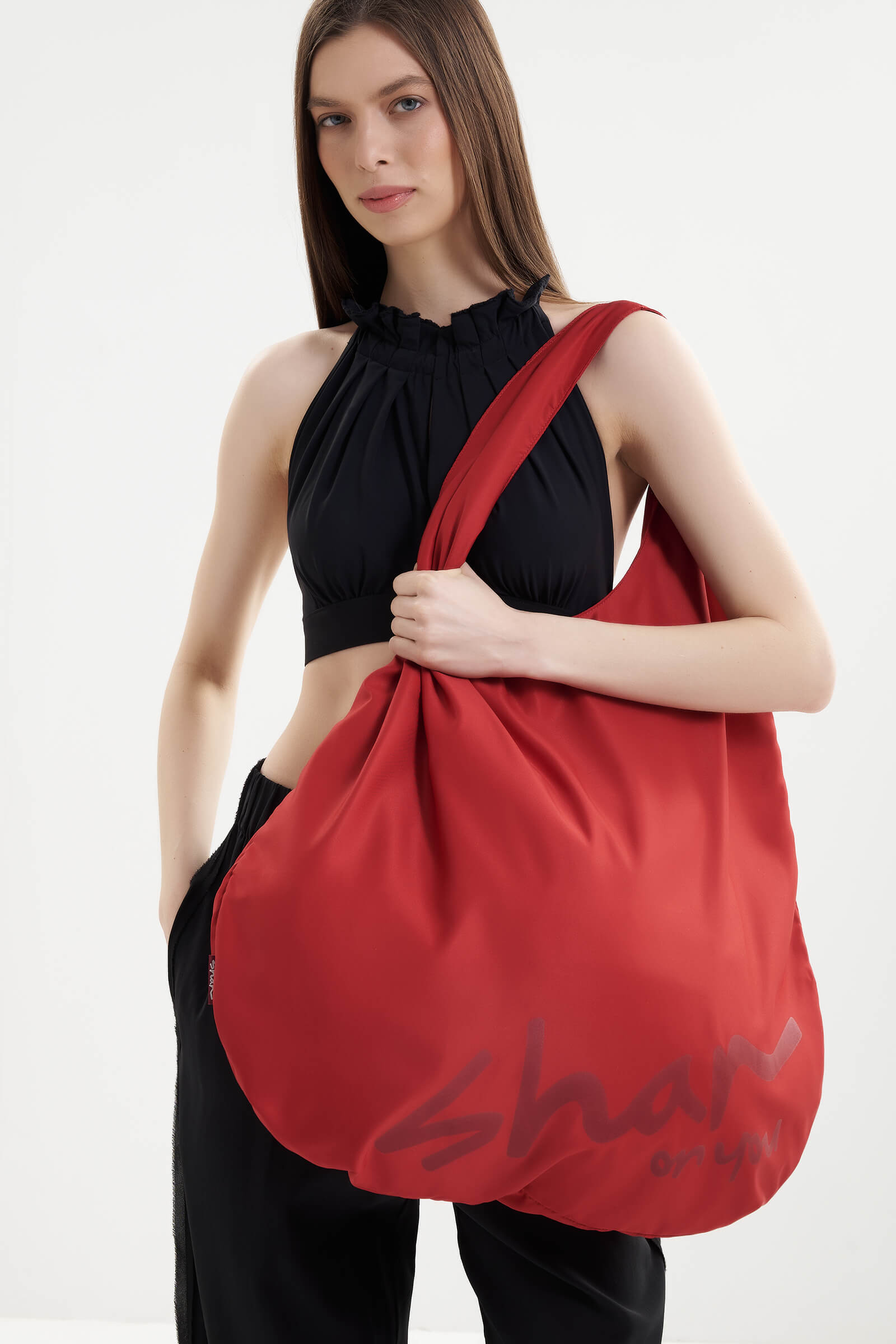 Пляжная сумка шопер с логотипом Shan 