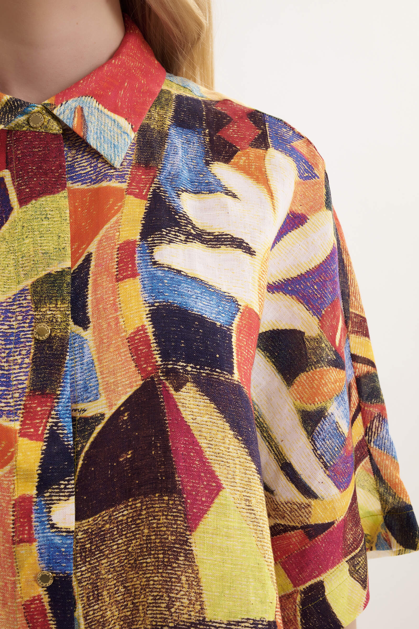 Льняная рубашка с рукавом до локтя Shan 