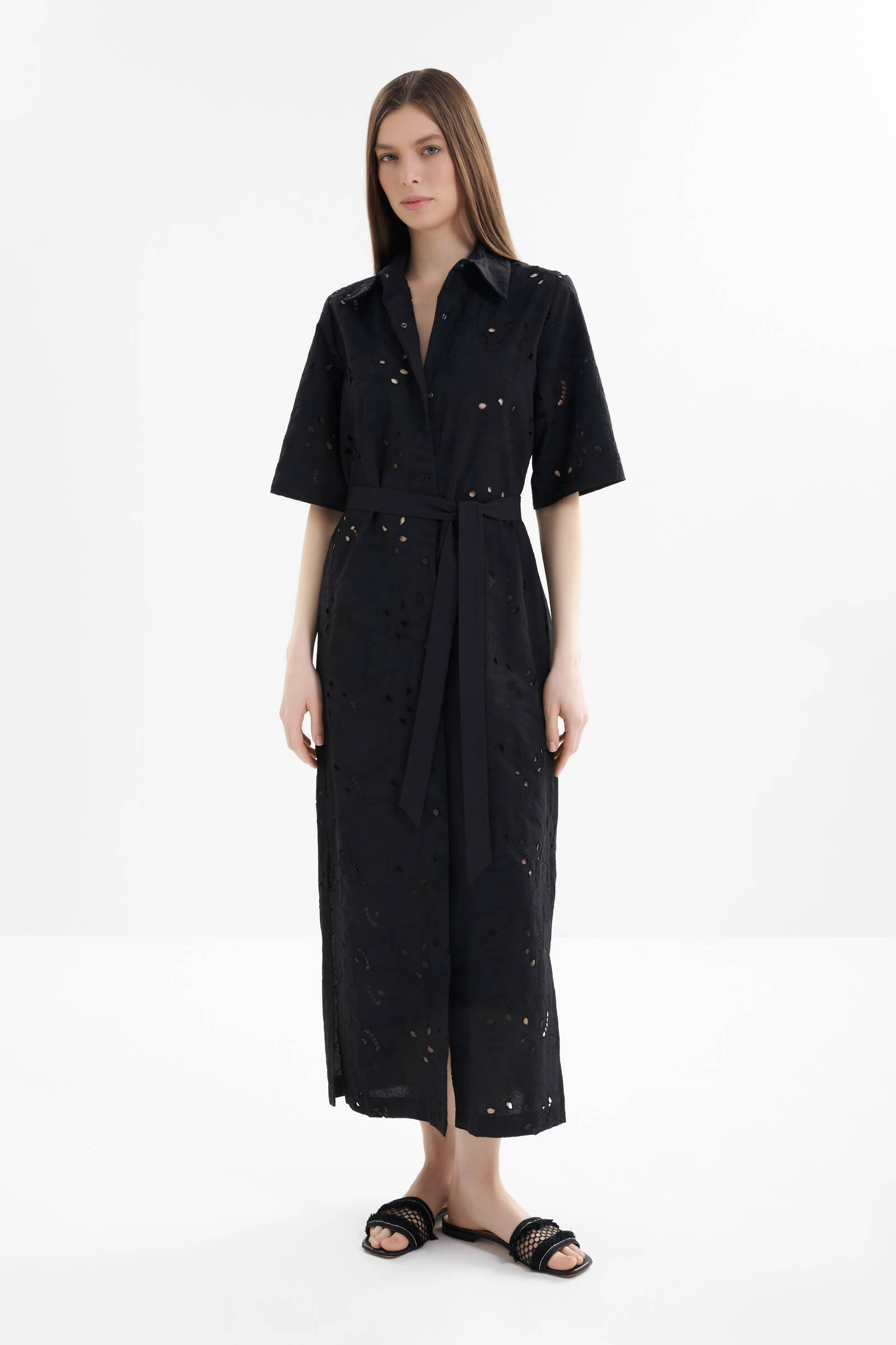 Платье-рубашка с добавлением хлопка Shan 