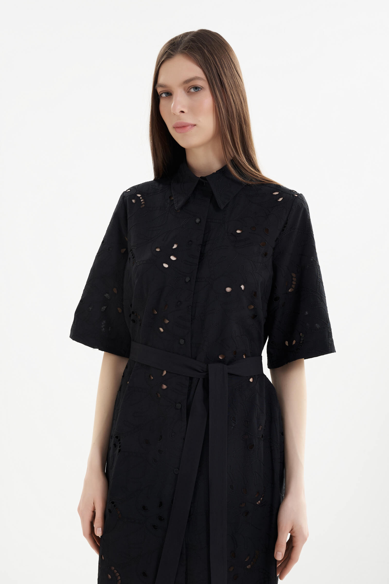 Платье-рубашка с добавлением хлопка Shan 