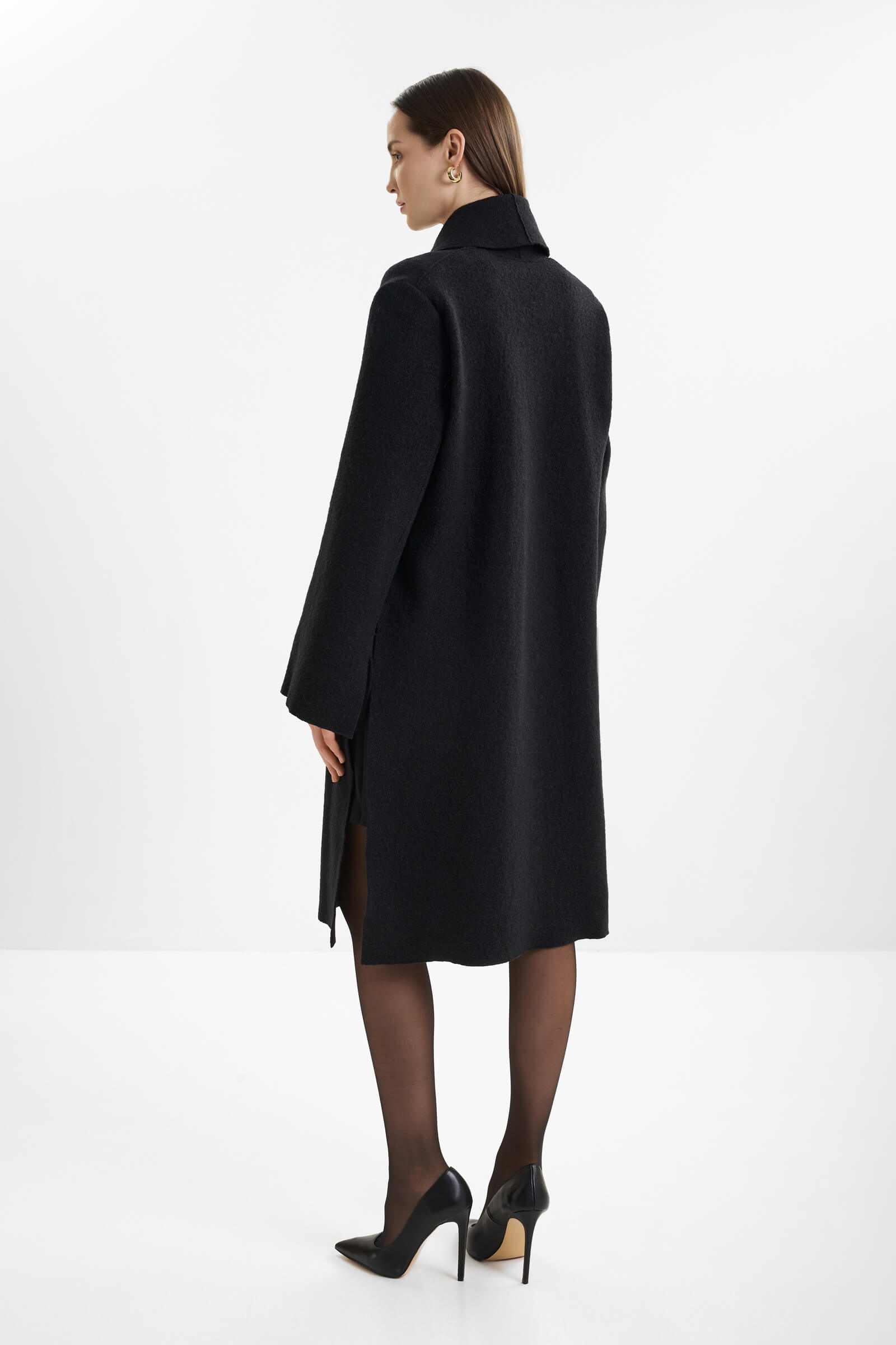 Шерстяное пальто с поясом Shan 