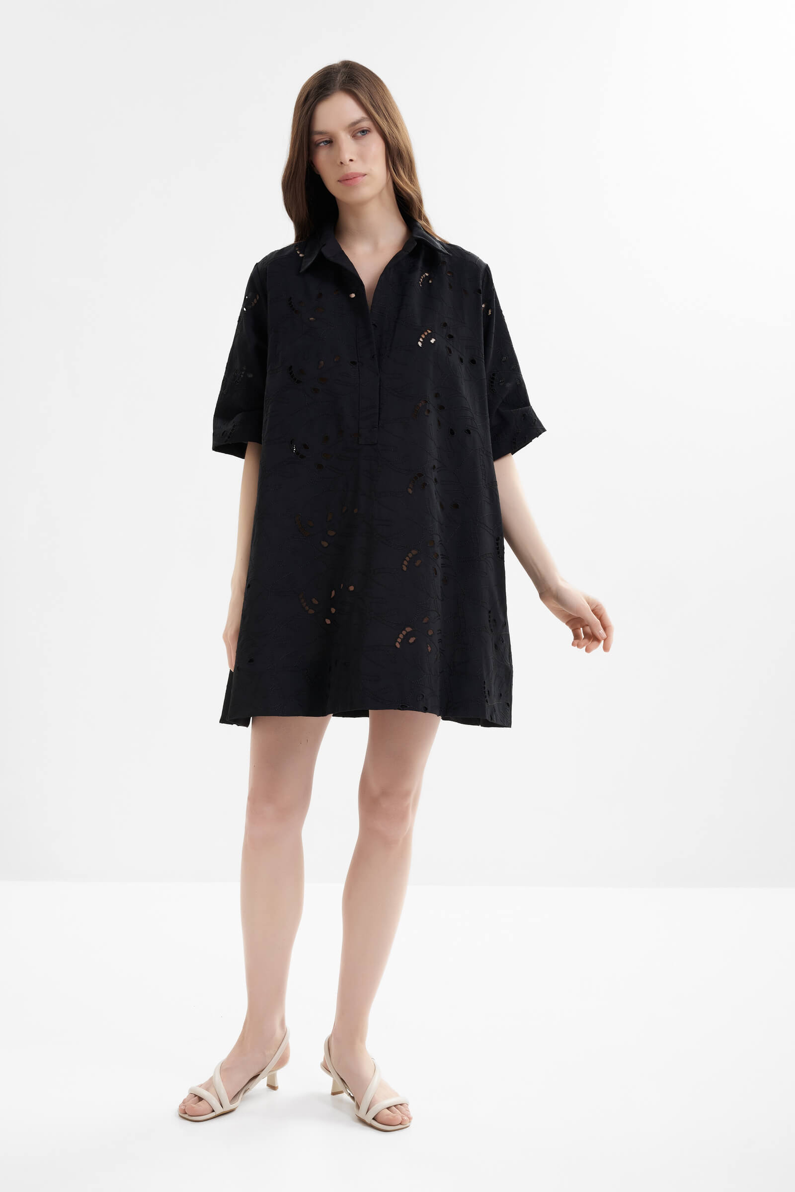 Короткое платье свободного кроя Shan 