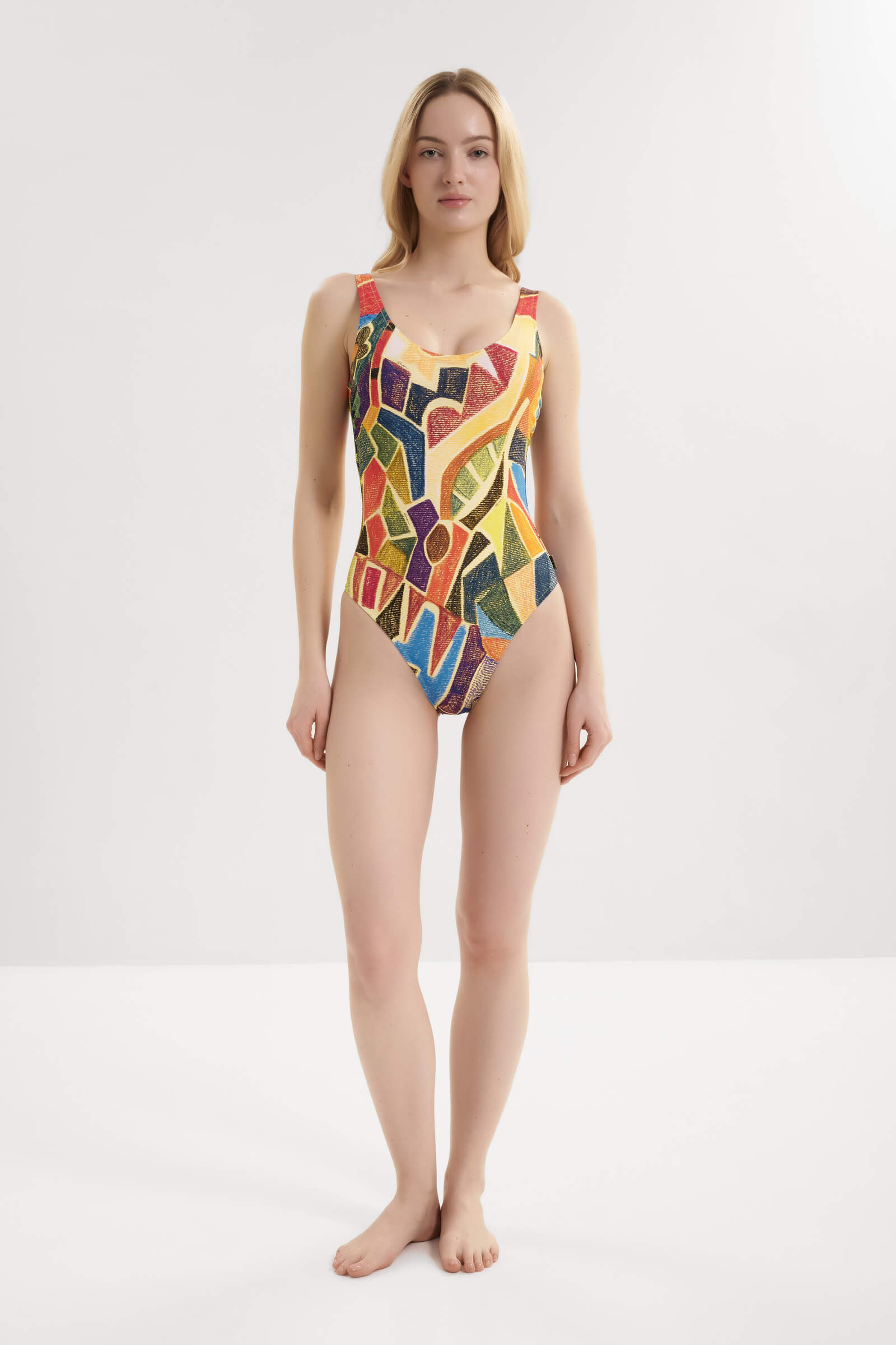 Слитный купальник на косточках Shan 