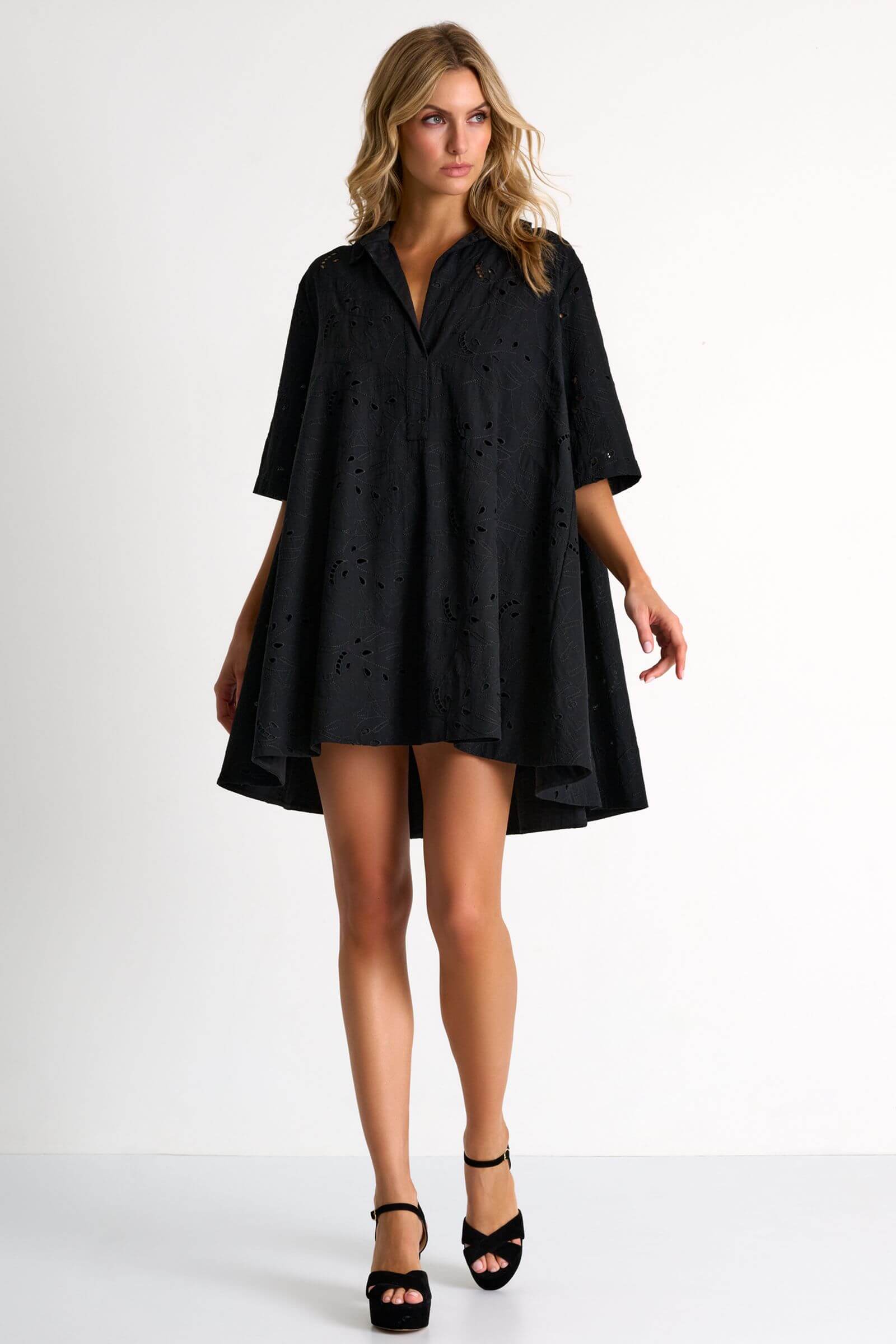 Короткое платье свободного кроя Shan 