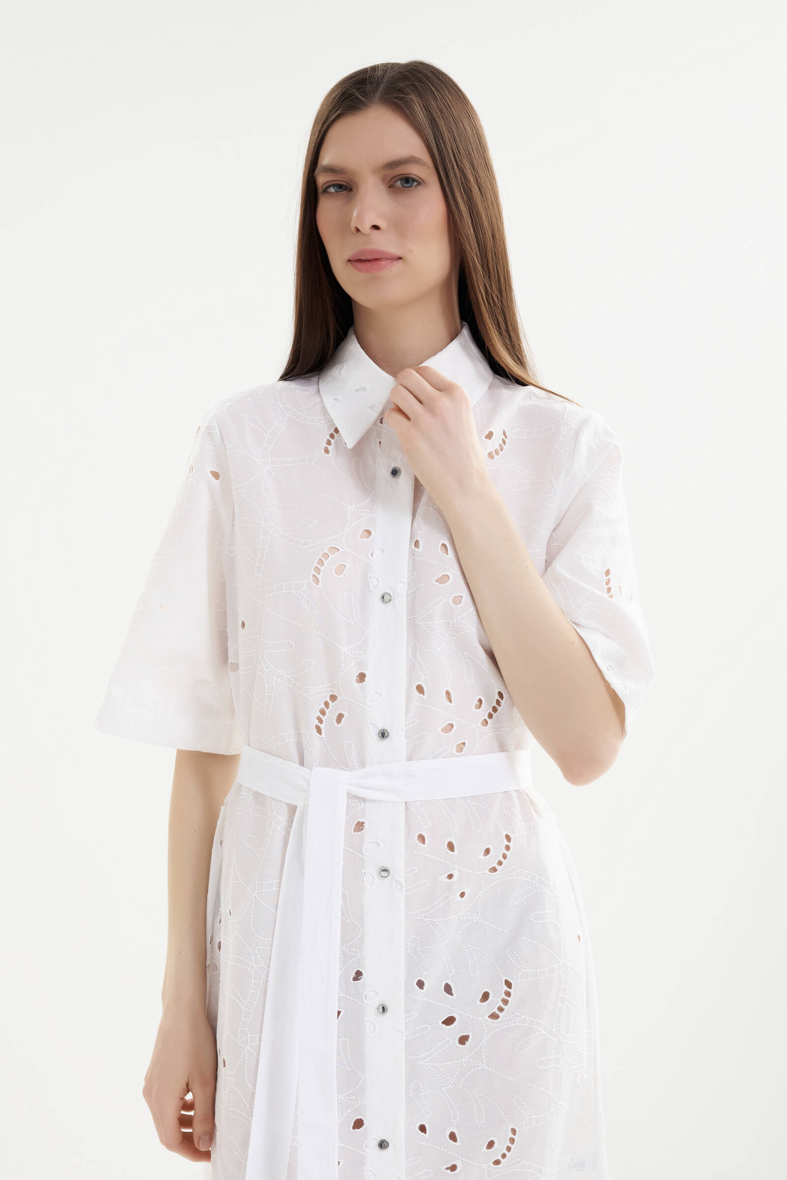 Платье-рубашка с добавлением хлопка Shan 