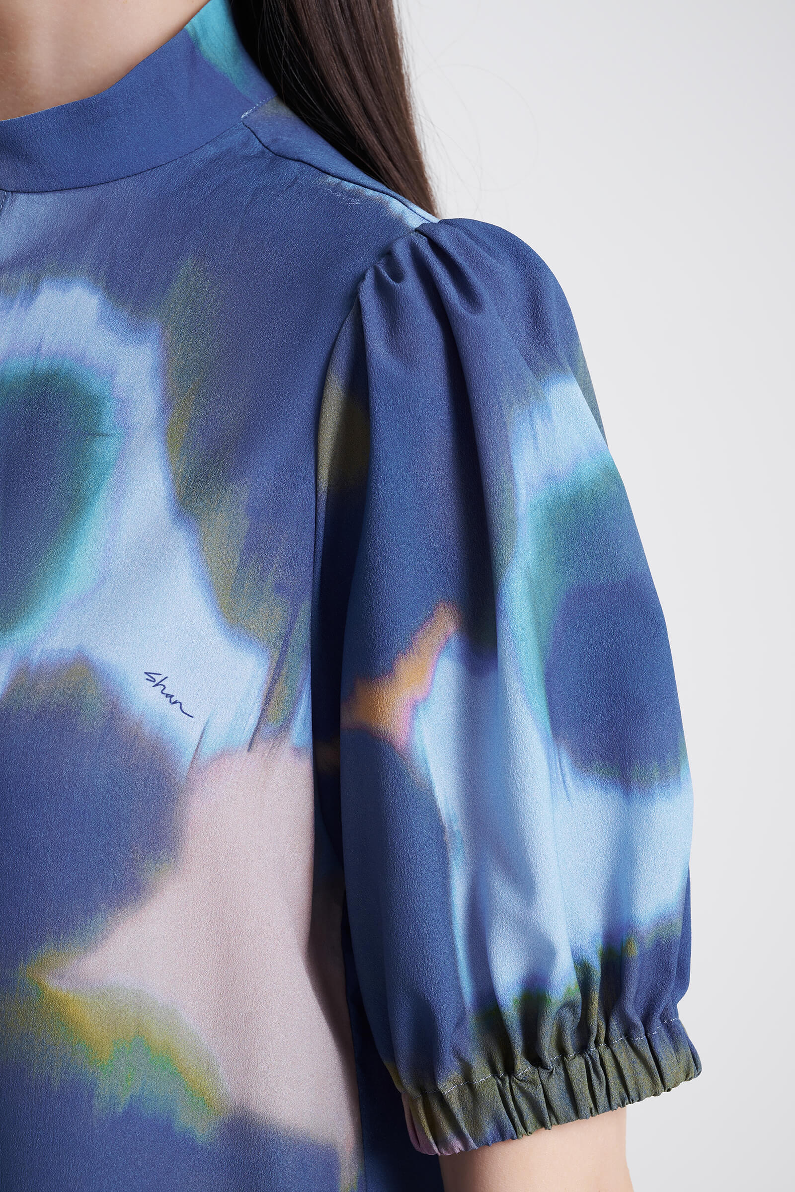 Платье с воротником-стойкой Shan 