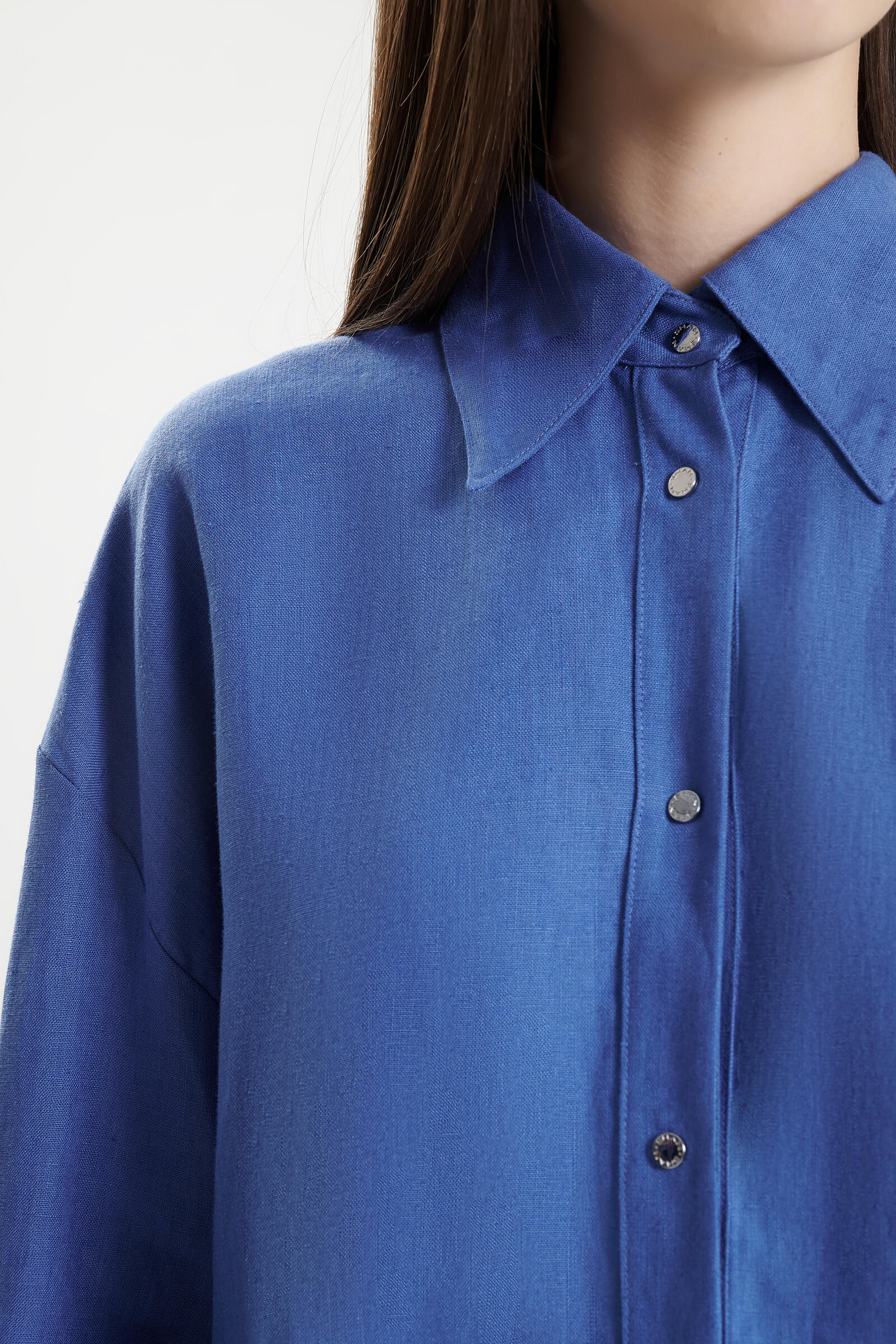 Рубашка с длинным рукавом из 100% льна Shan 