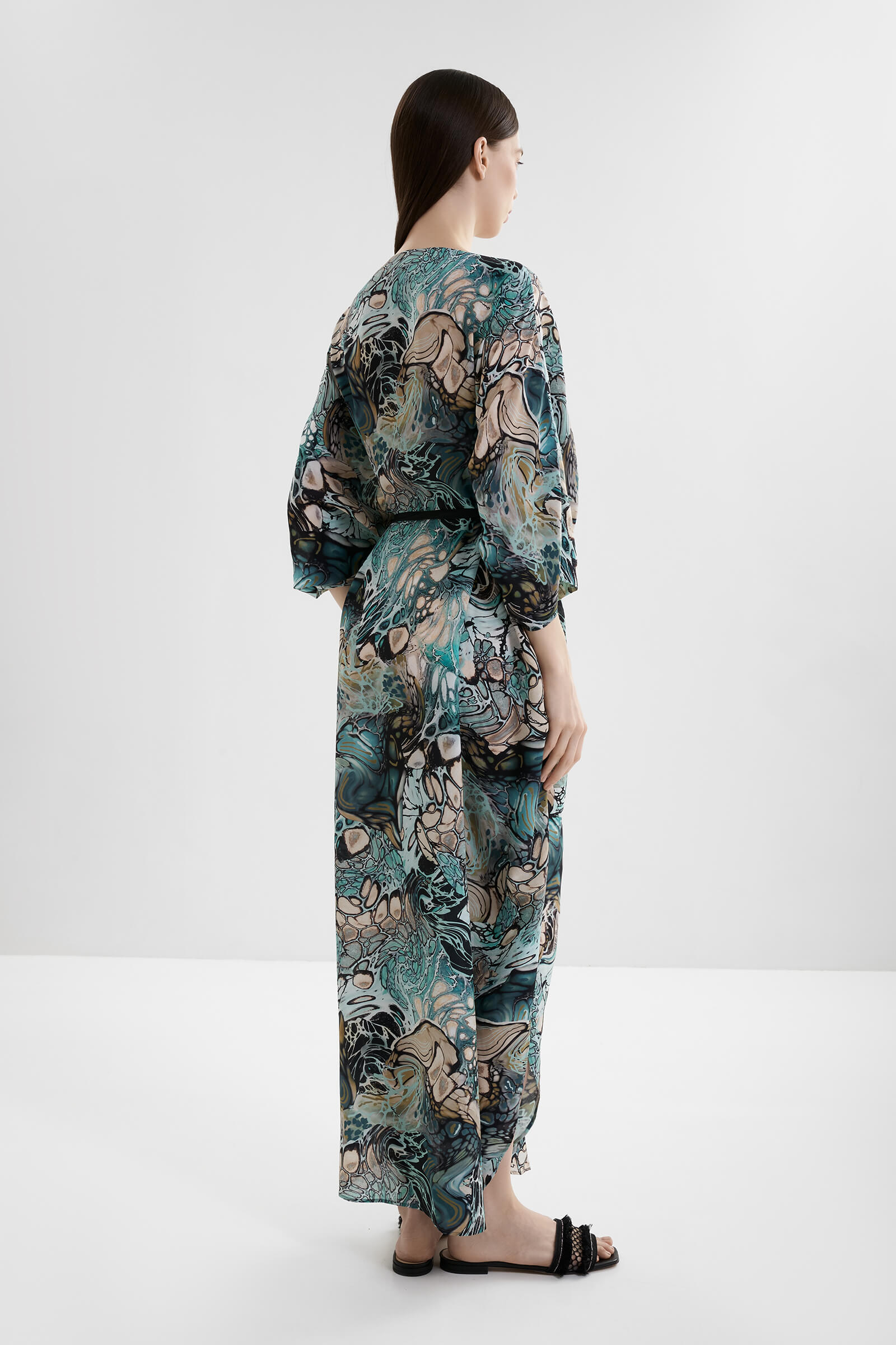 Пляжный халат с высокими разрезами Shan 