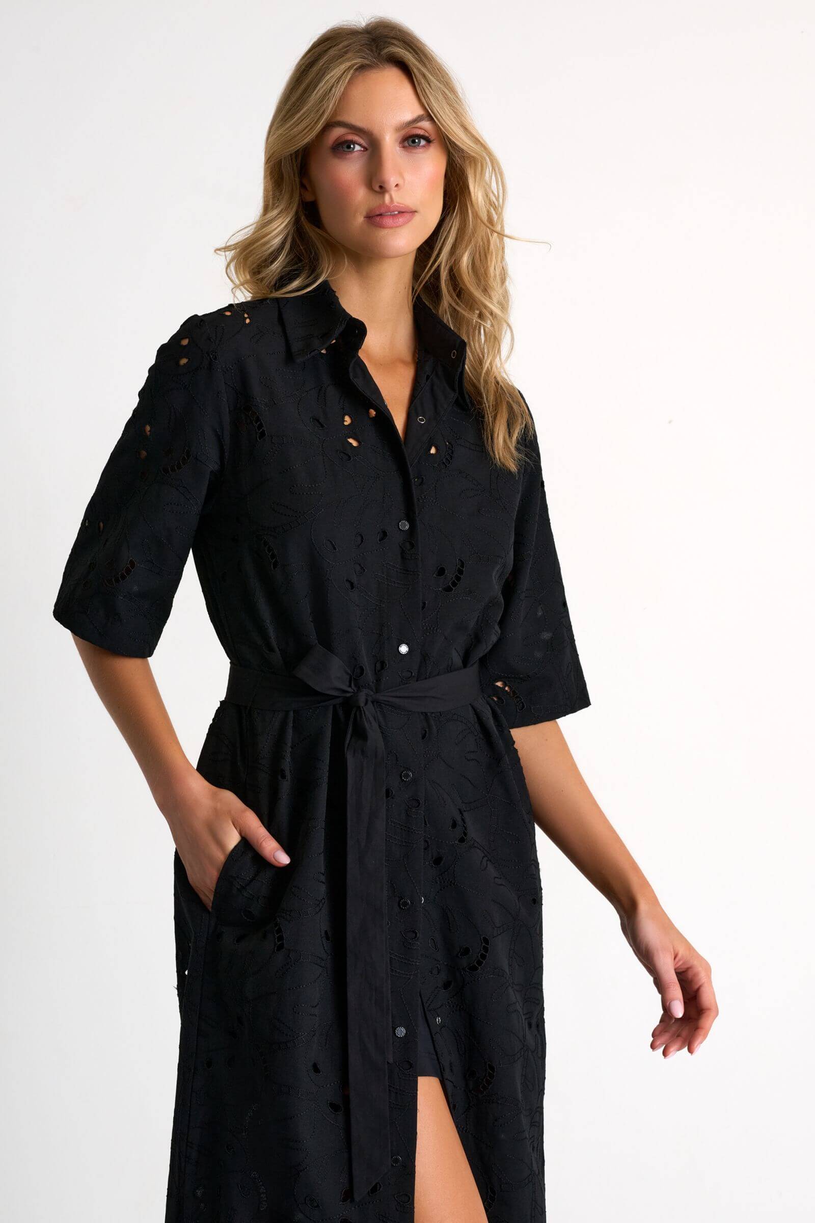 Платье-рубашка с добавлением хлопка Shan 