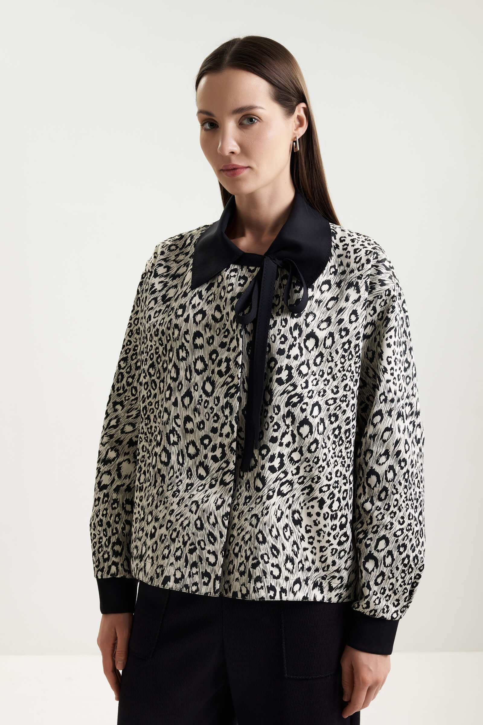 Жакет с воротником на завязках Shan 