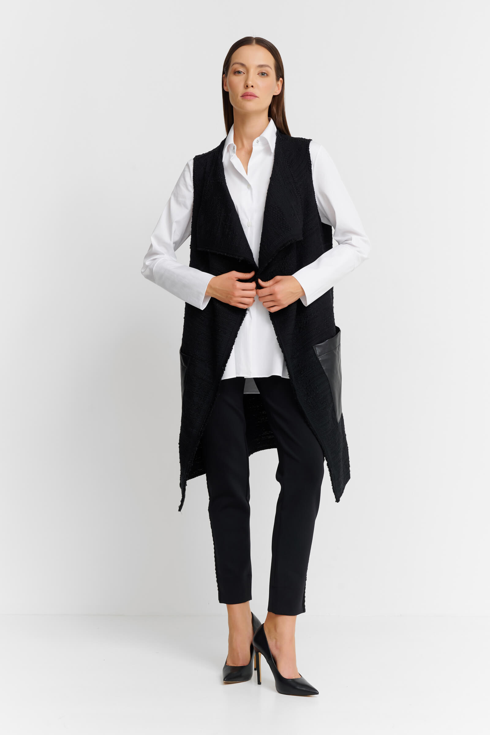 Асимметричный жилет на запах Shan 