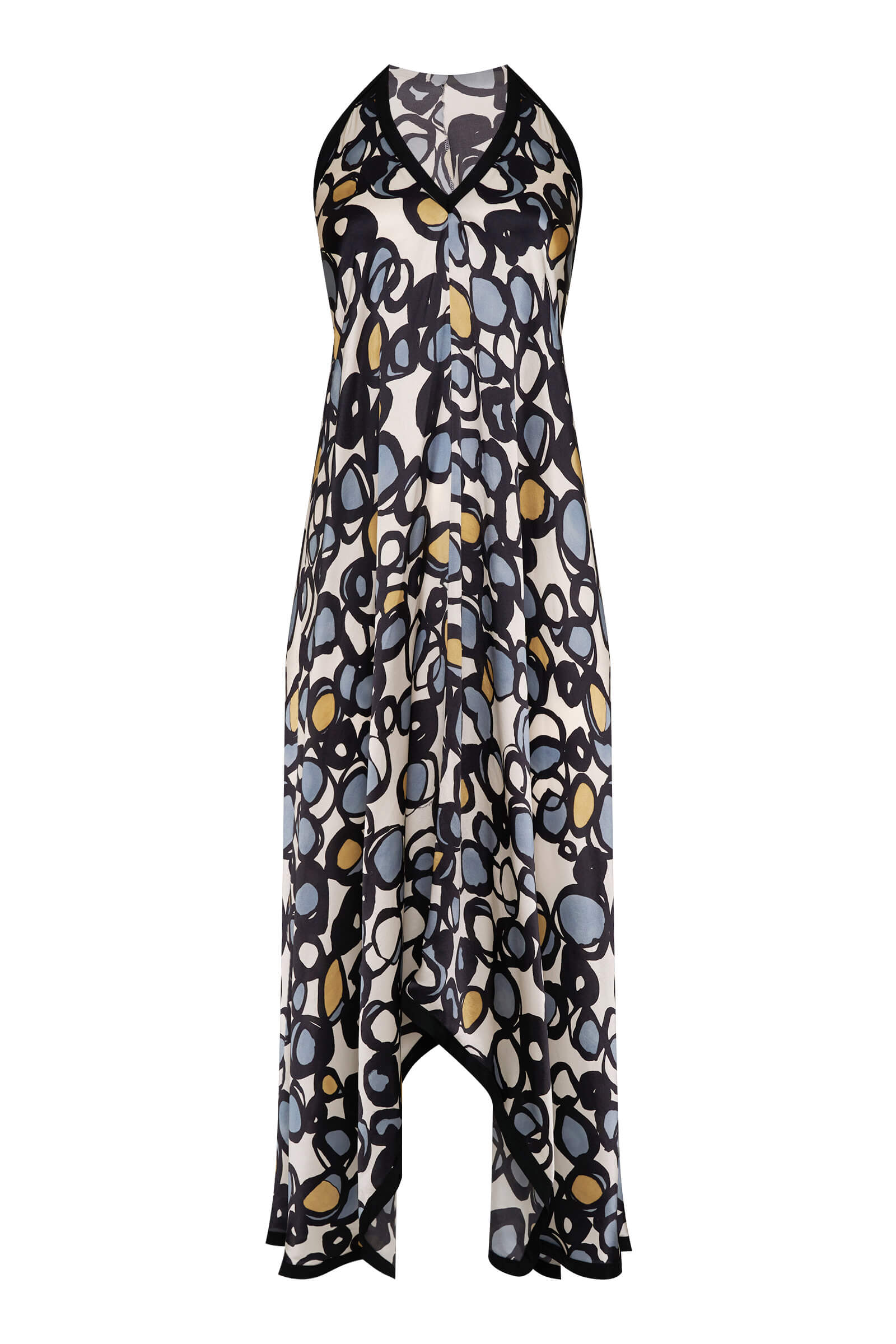 Шелковое платье с открытой спиной Shan 