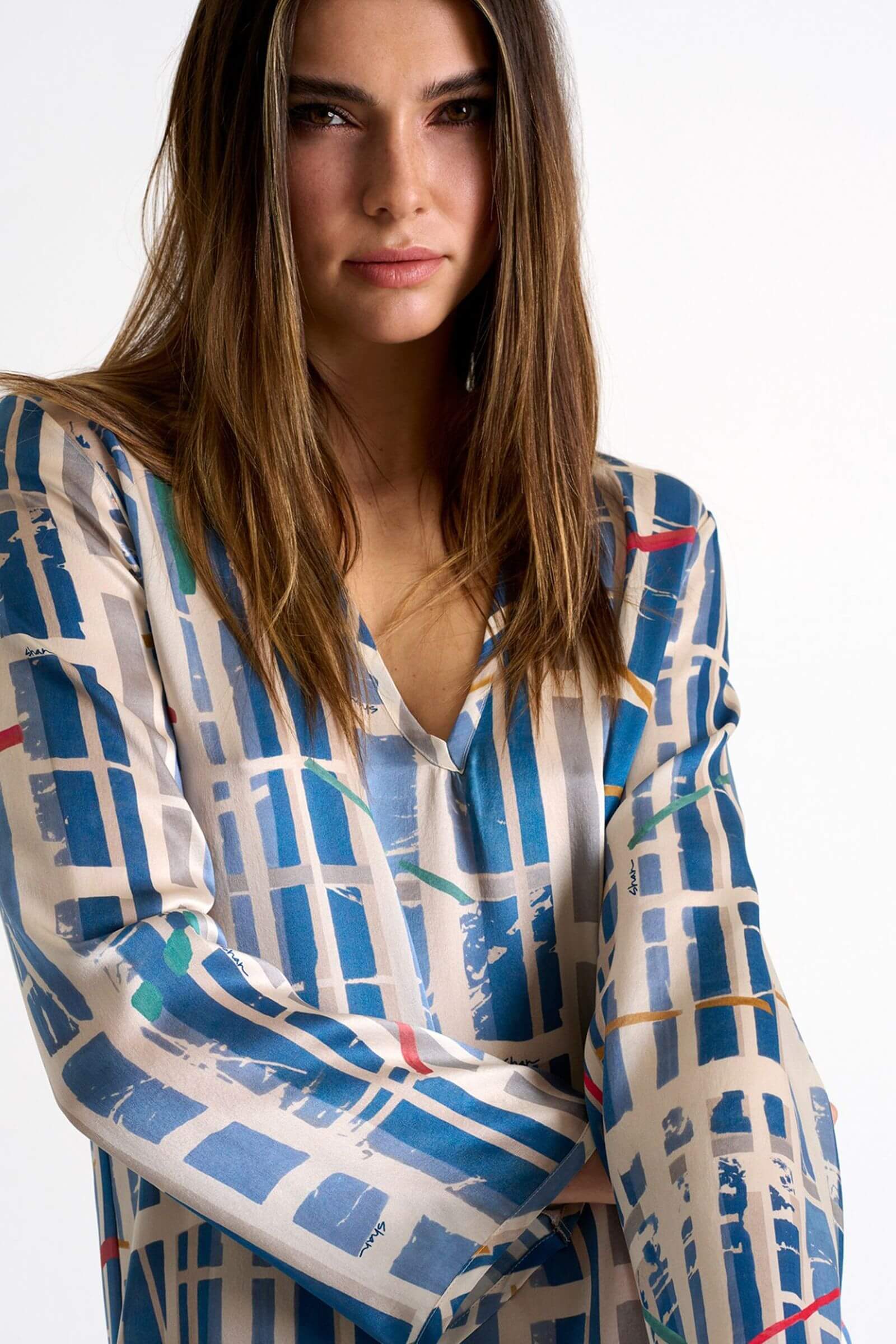 Блузка с V-образным вырезом Shan 