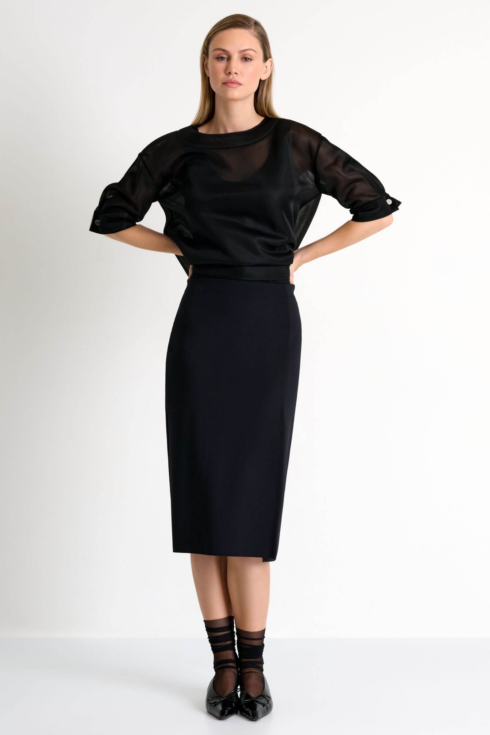 Юбка-карандаш с разрезом Shan 