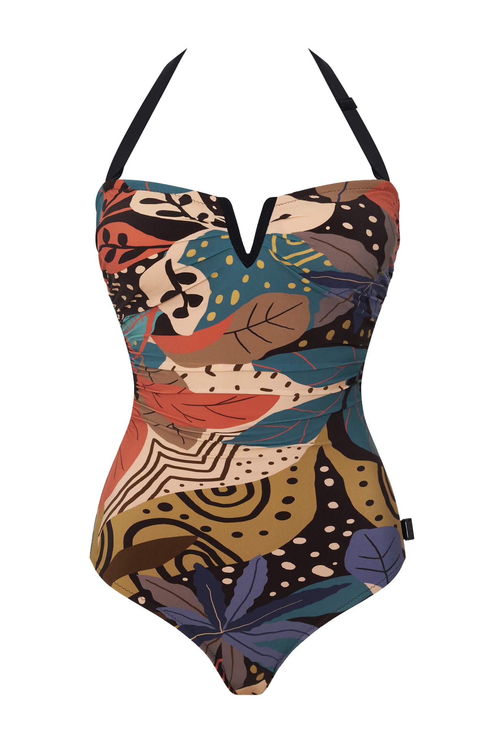 Слитный купальник со съемной бретелью Shan 