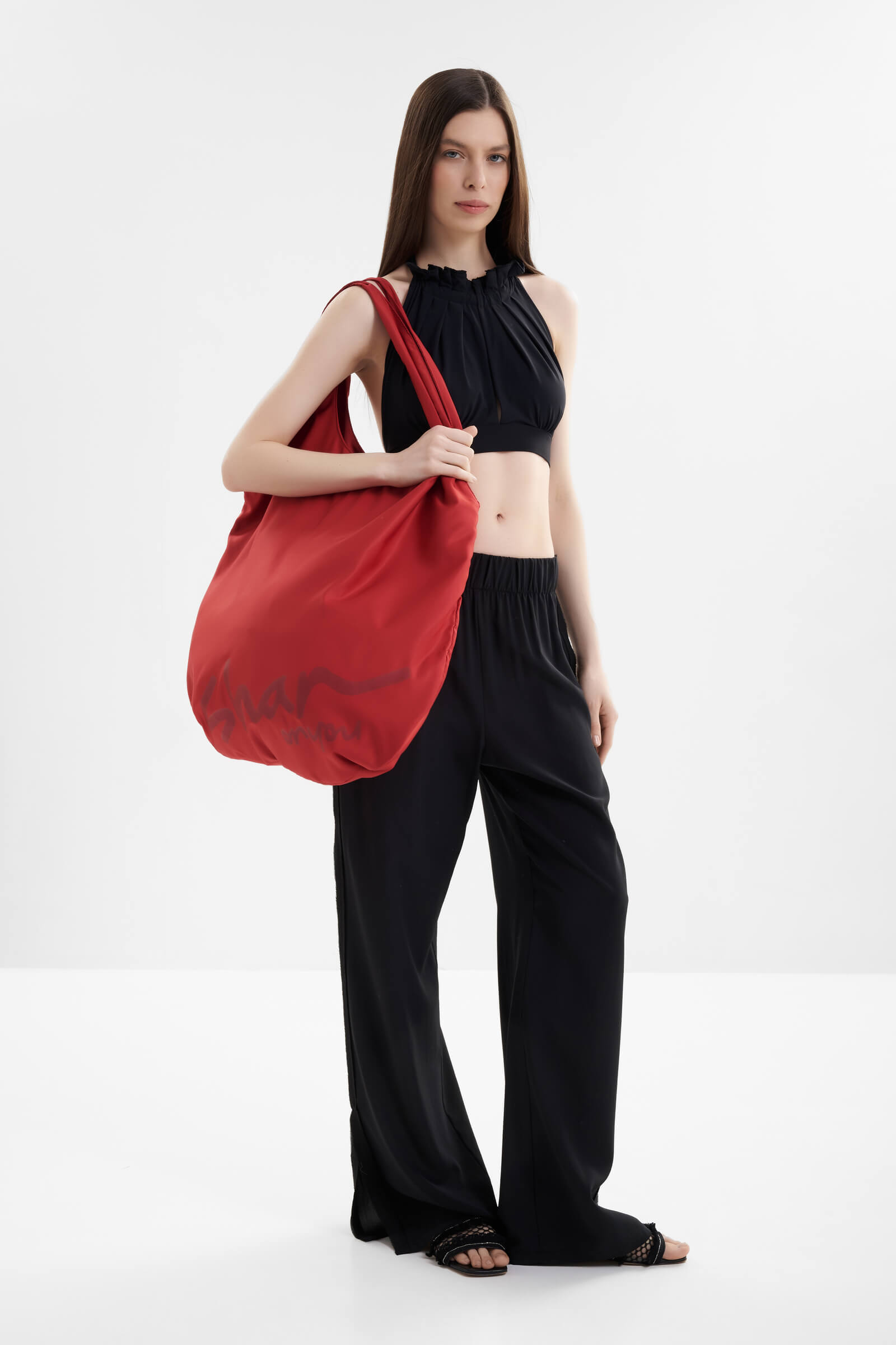 Пляжная сумка шопер с логотипом Shan 