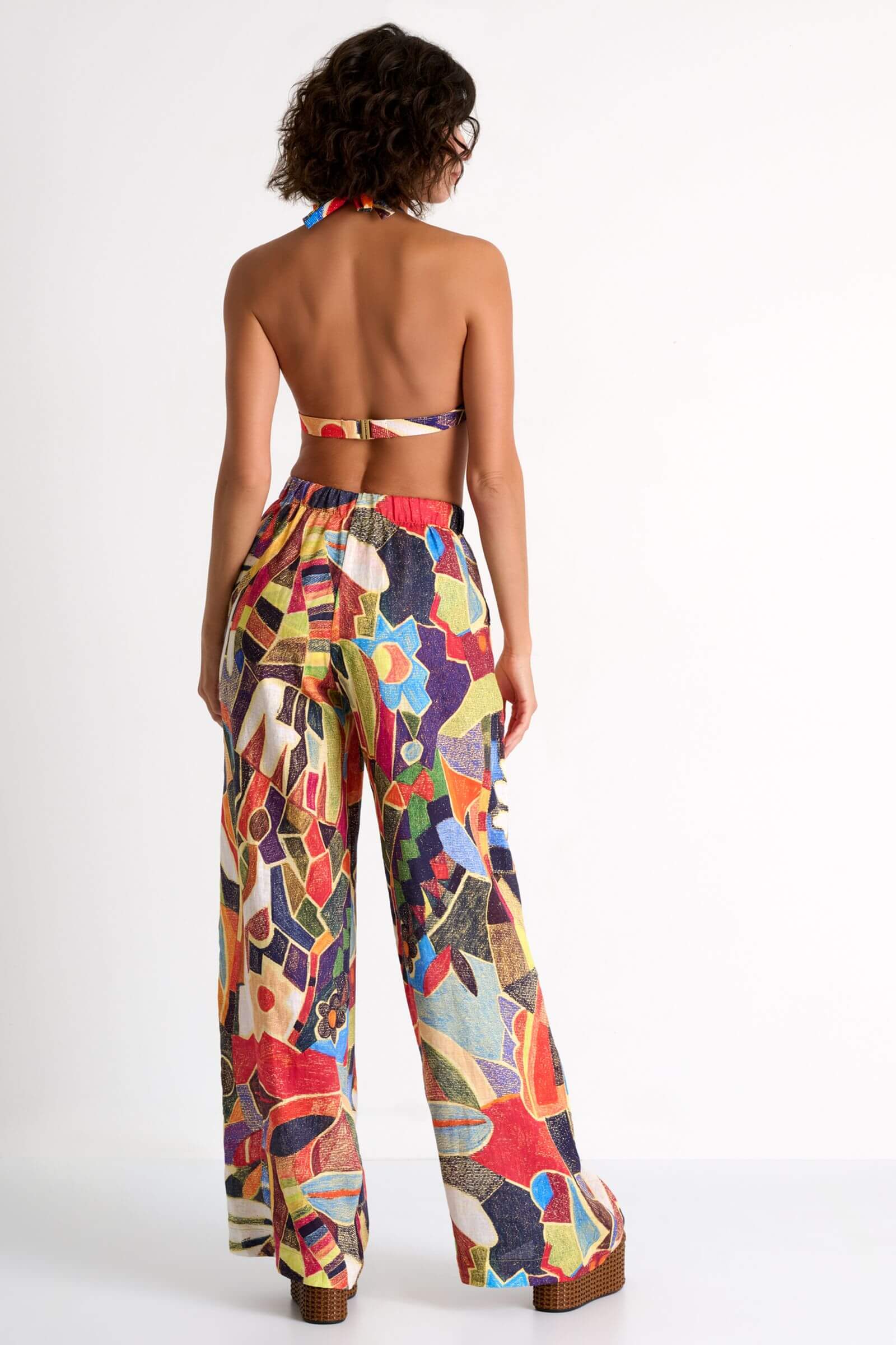 Брюки из 100% льна Shan 