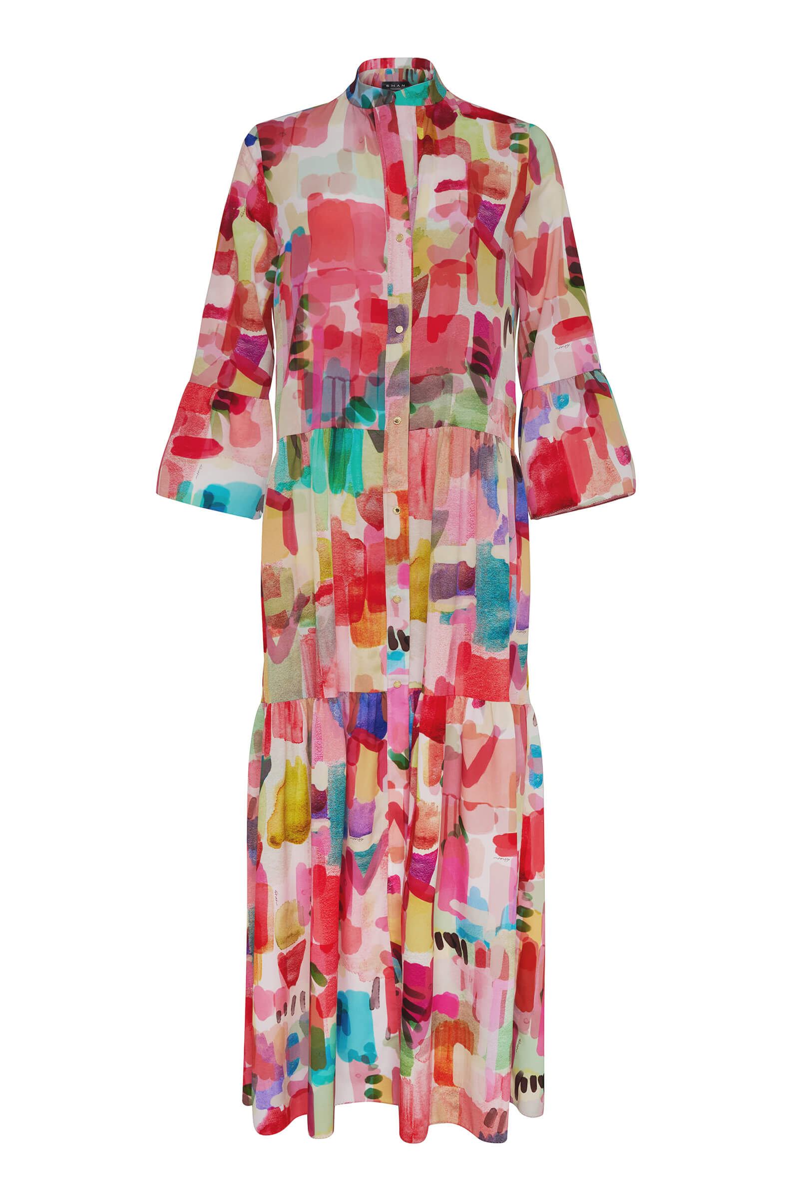 Платье-рубашка с воротником-стойкой Shan 