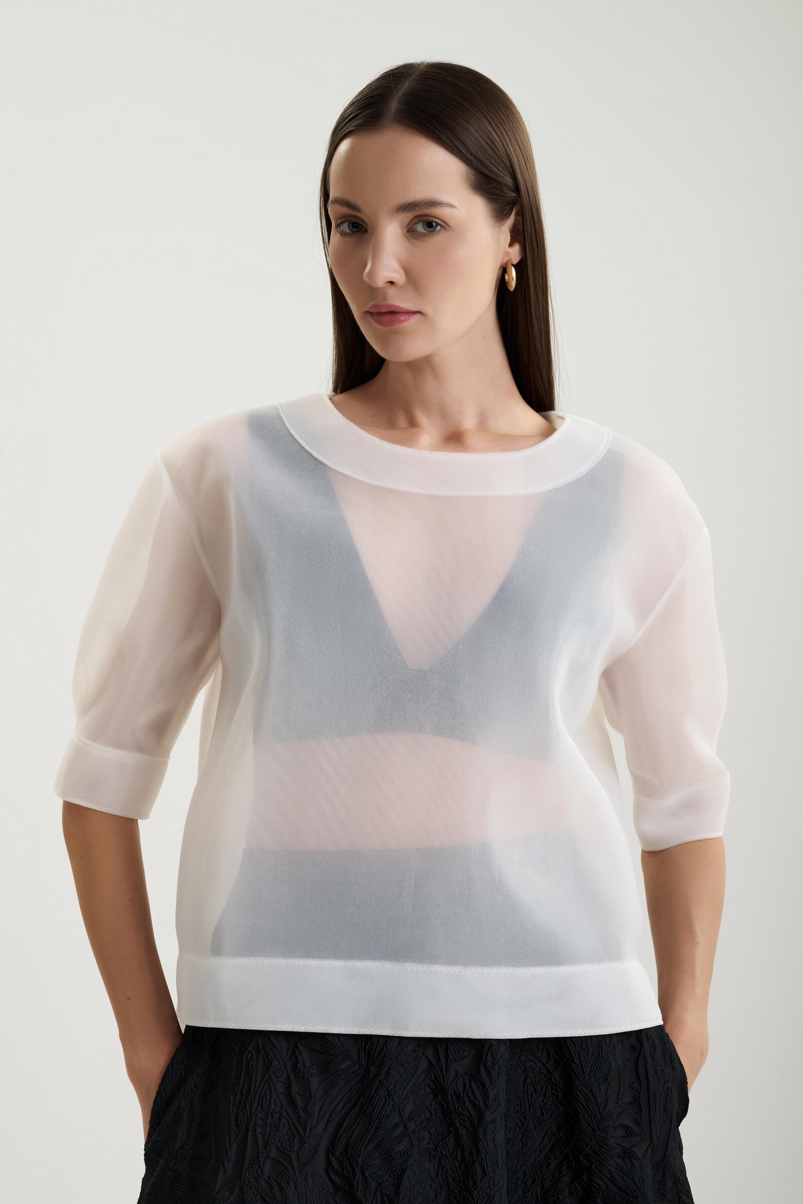 Полупрозрачная блузка Shan 