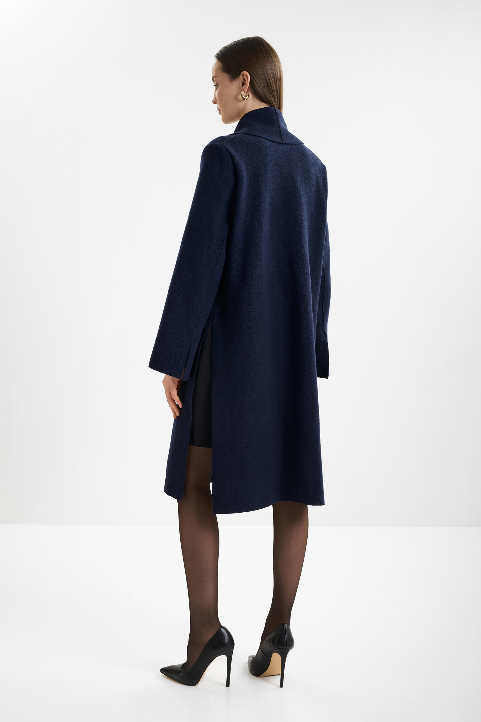 Шерстяное пальто с поясом Shan 