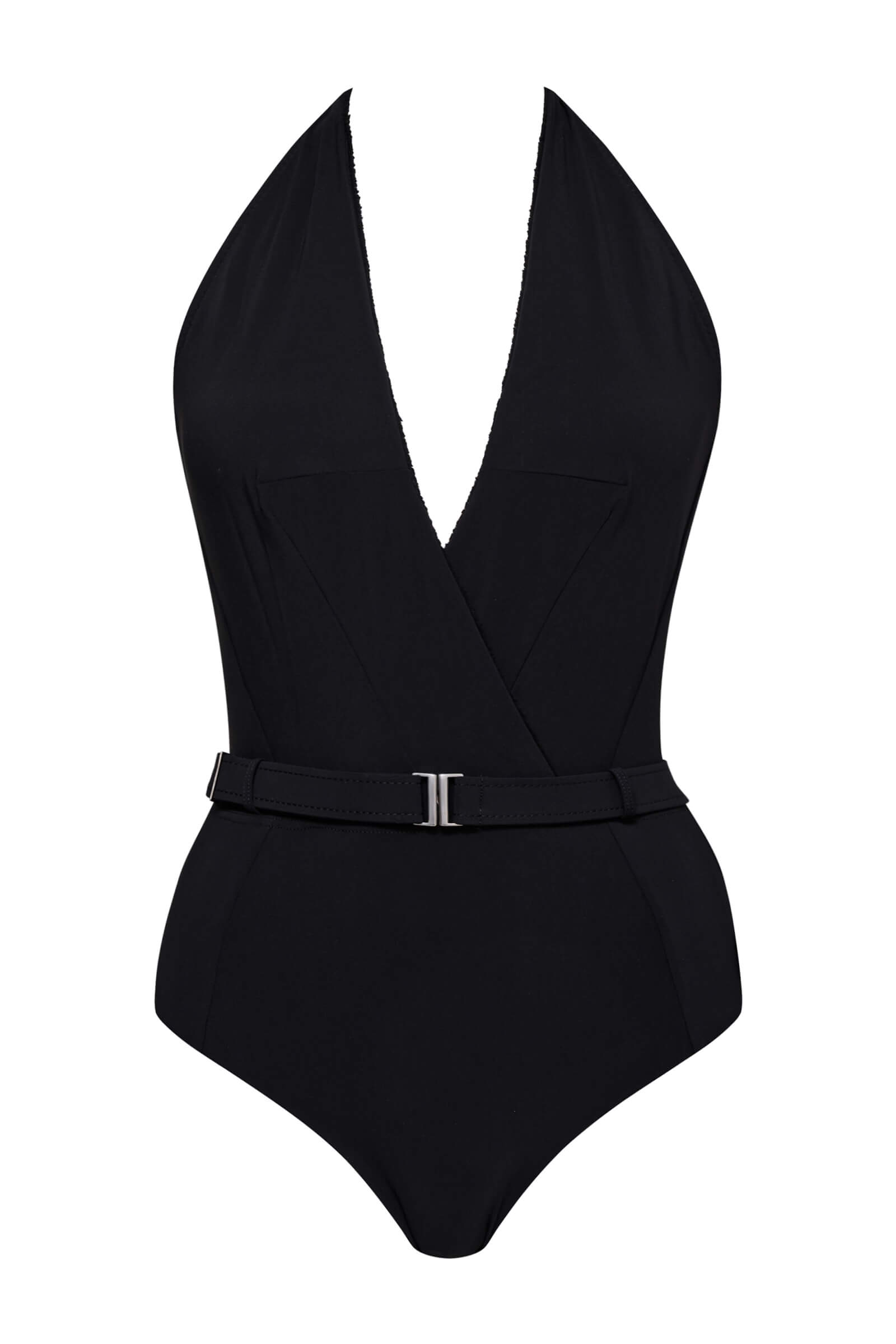 Слитный купальник с завязками на шее Shan 