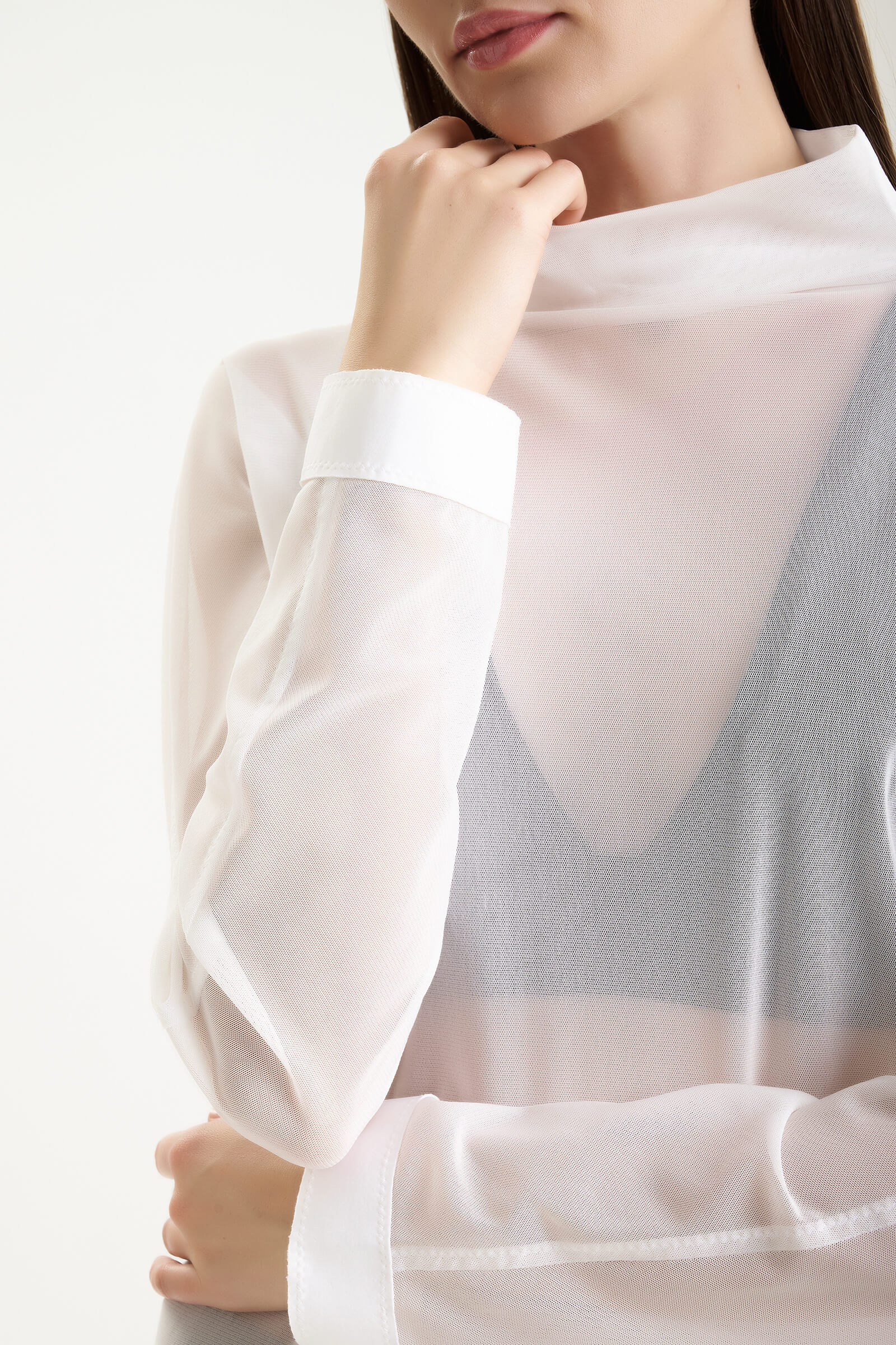 Полупрозрачная водолазка с длинным рукавом Shan 