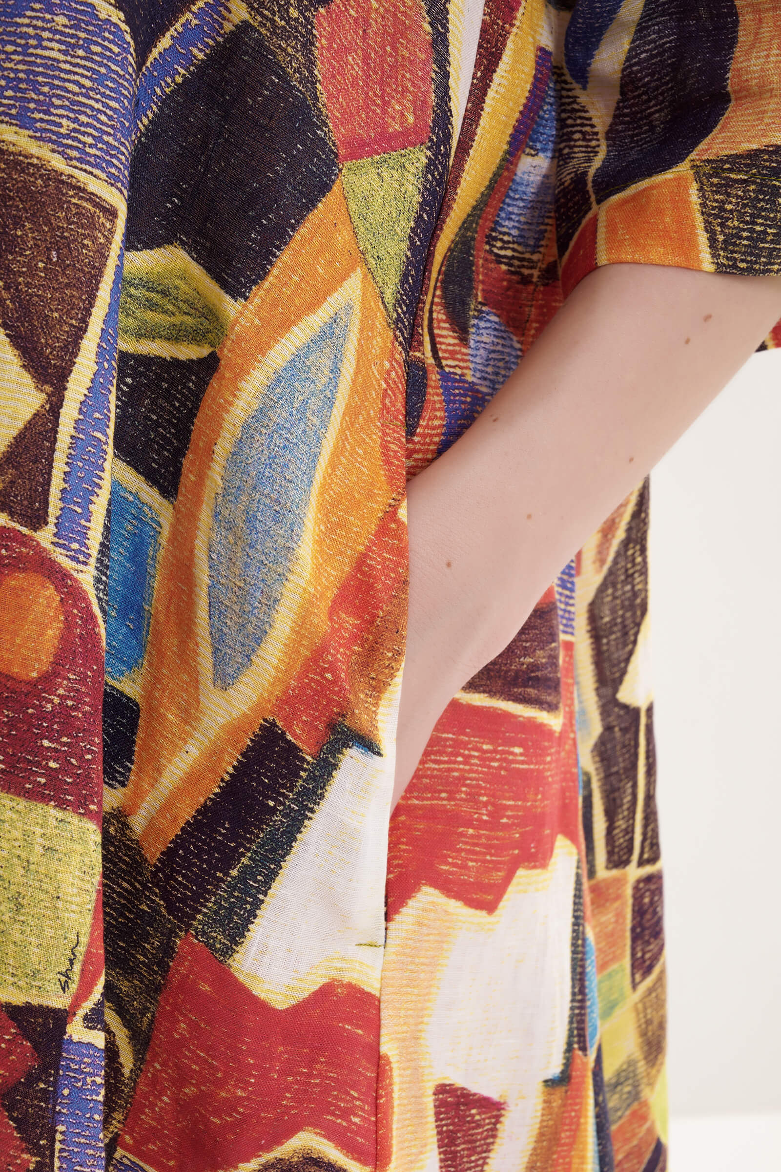 Платье-рубашка из 100% льна Shan 