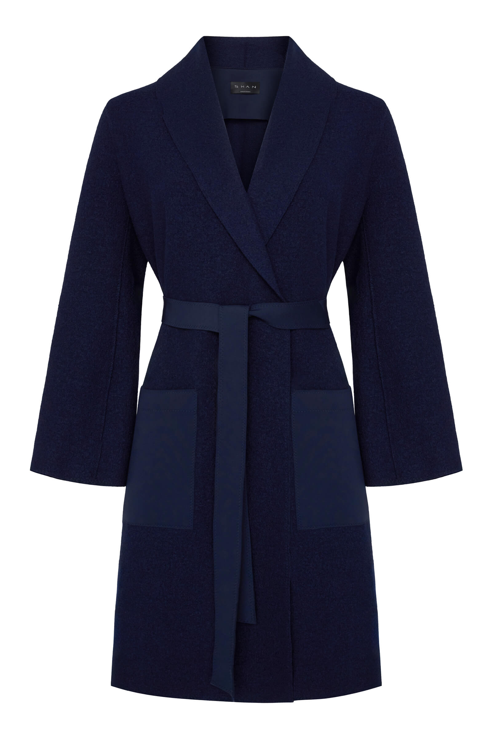 Шерстяное пальто с поясом Shan 