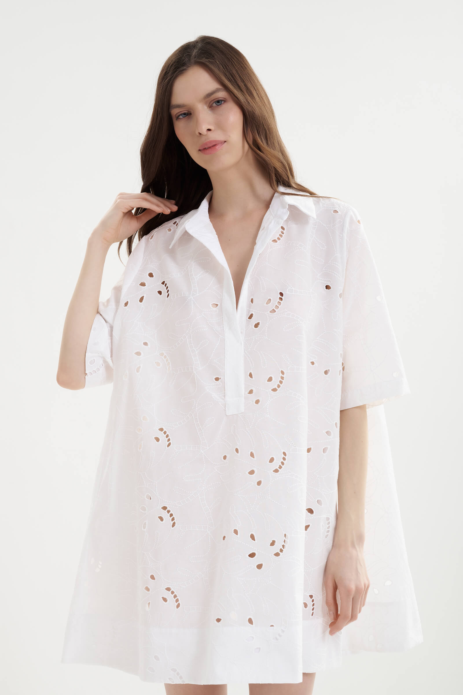 Короткое платье свободного кроя Shan 