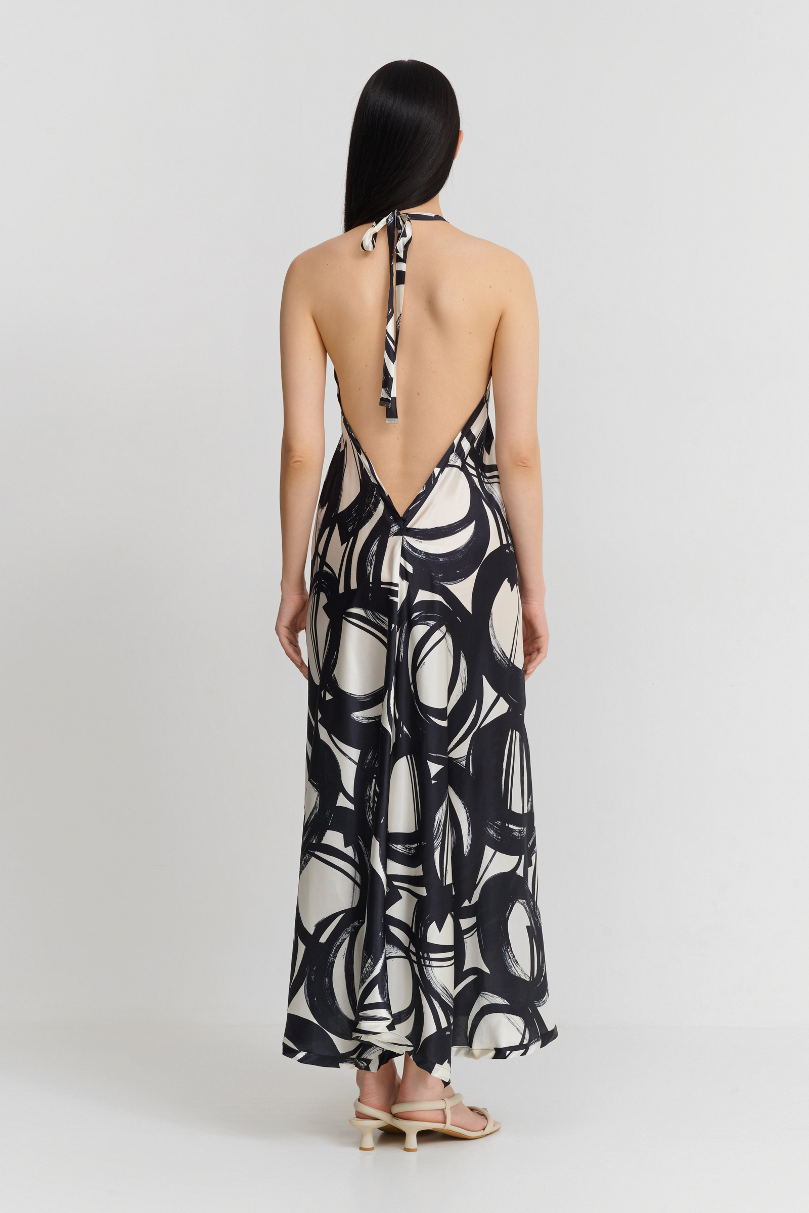 Шелковое платье свободного кроя Shan 