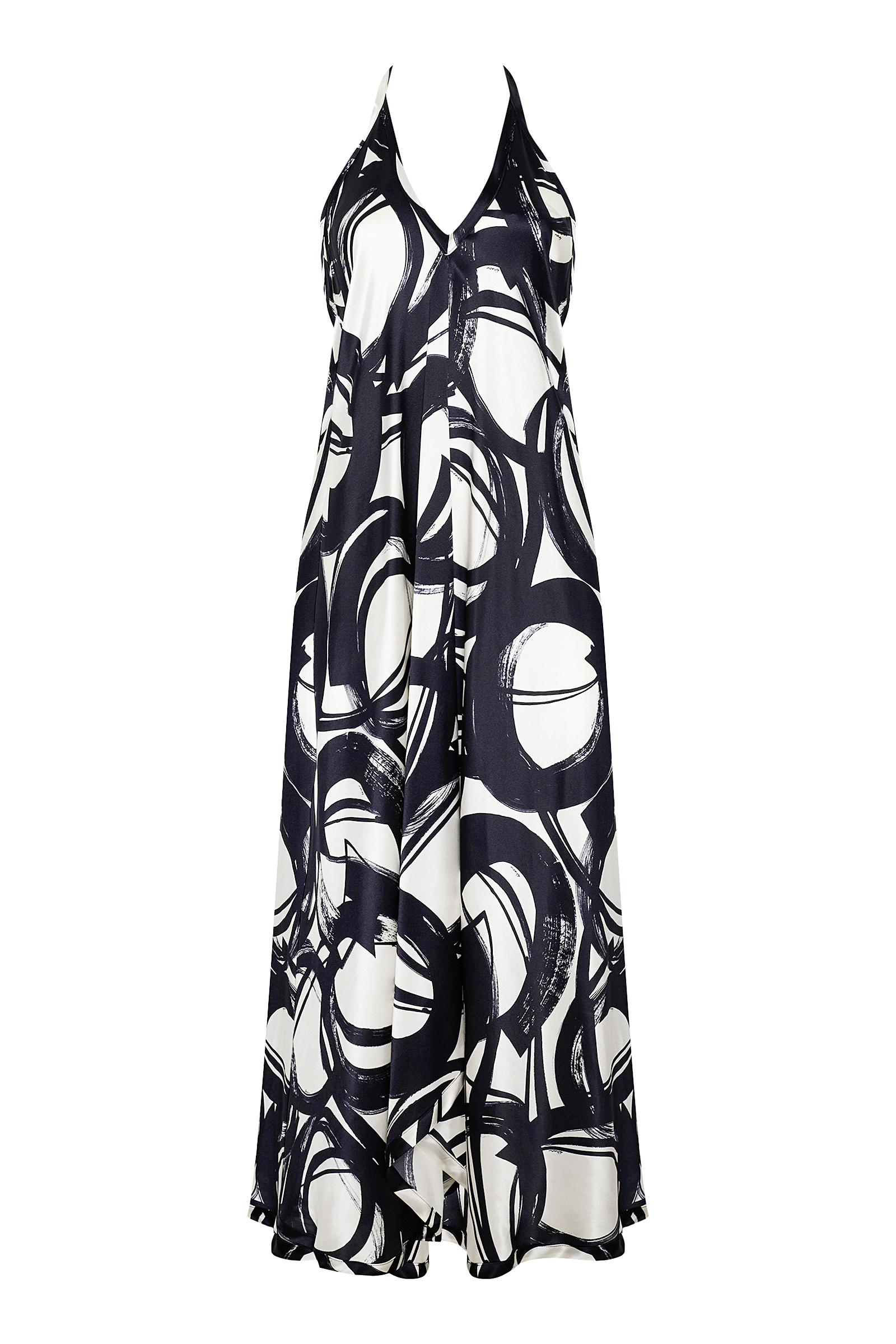 Шелковое платье свободного кроя Shan 